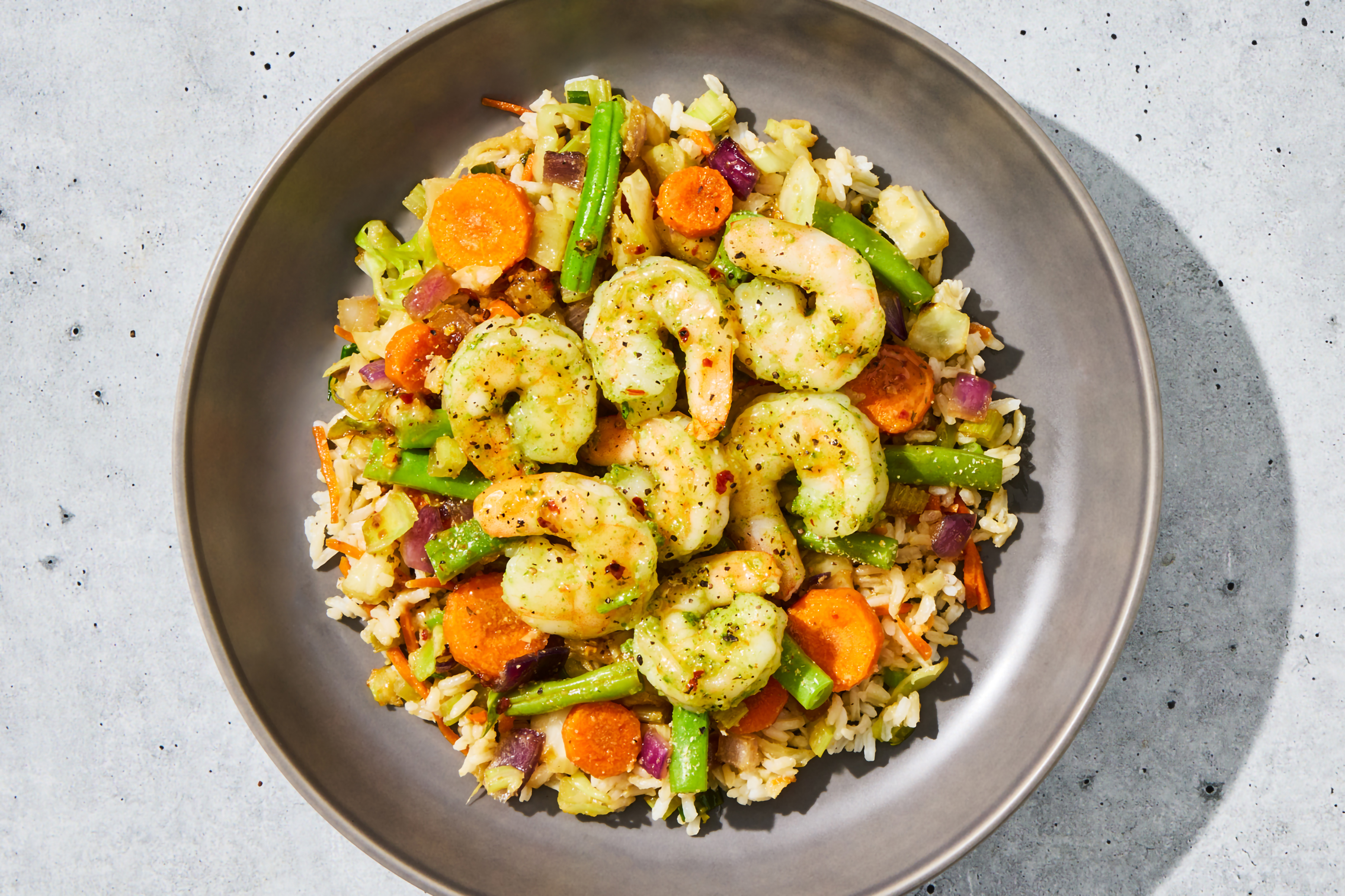 Filipino-Style Shrimp & Pancit Rice