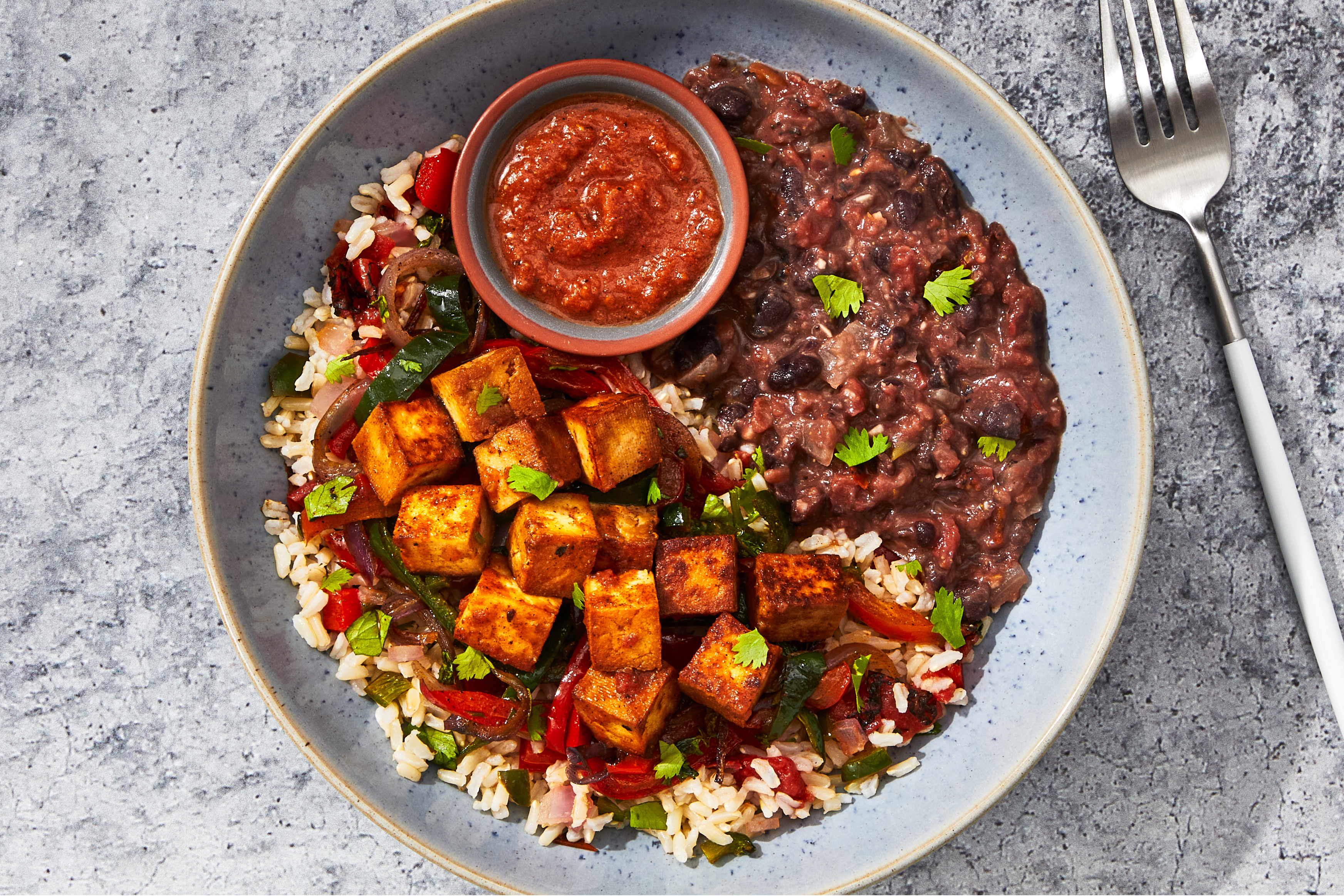 Fire-Roasted Tomato Braised Tofu