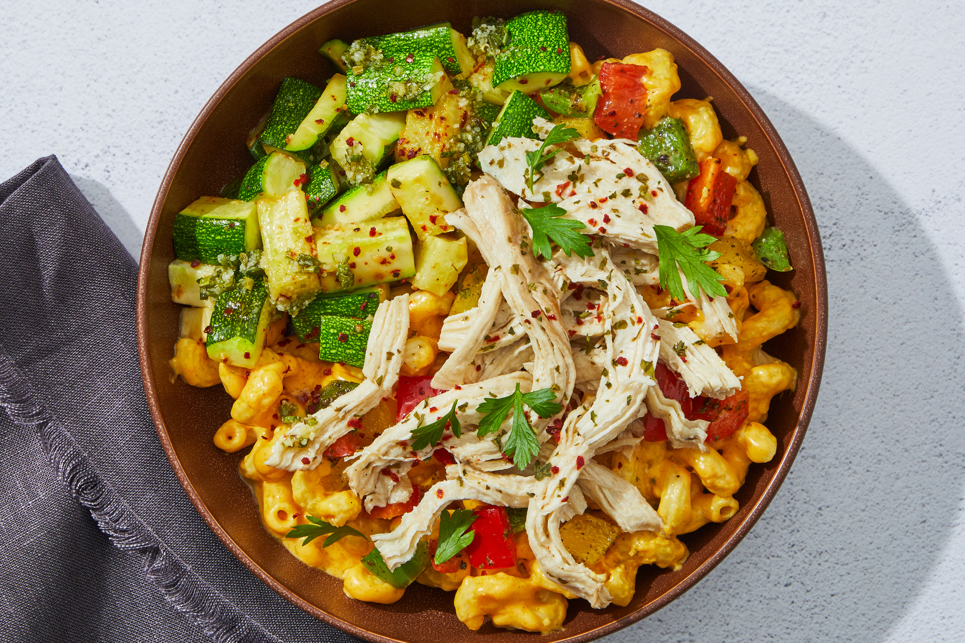 Chipotle Queso Chicken & Pepper Cavatappi