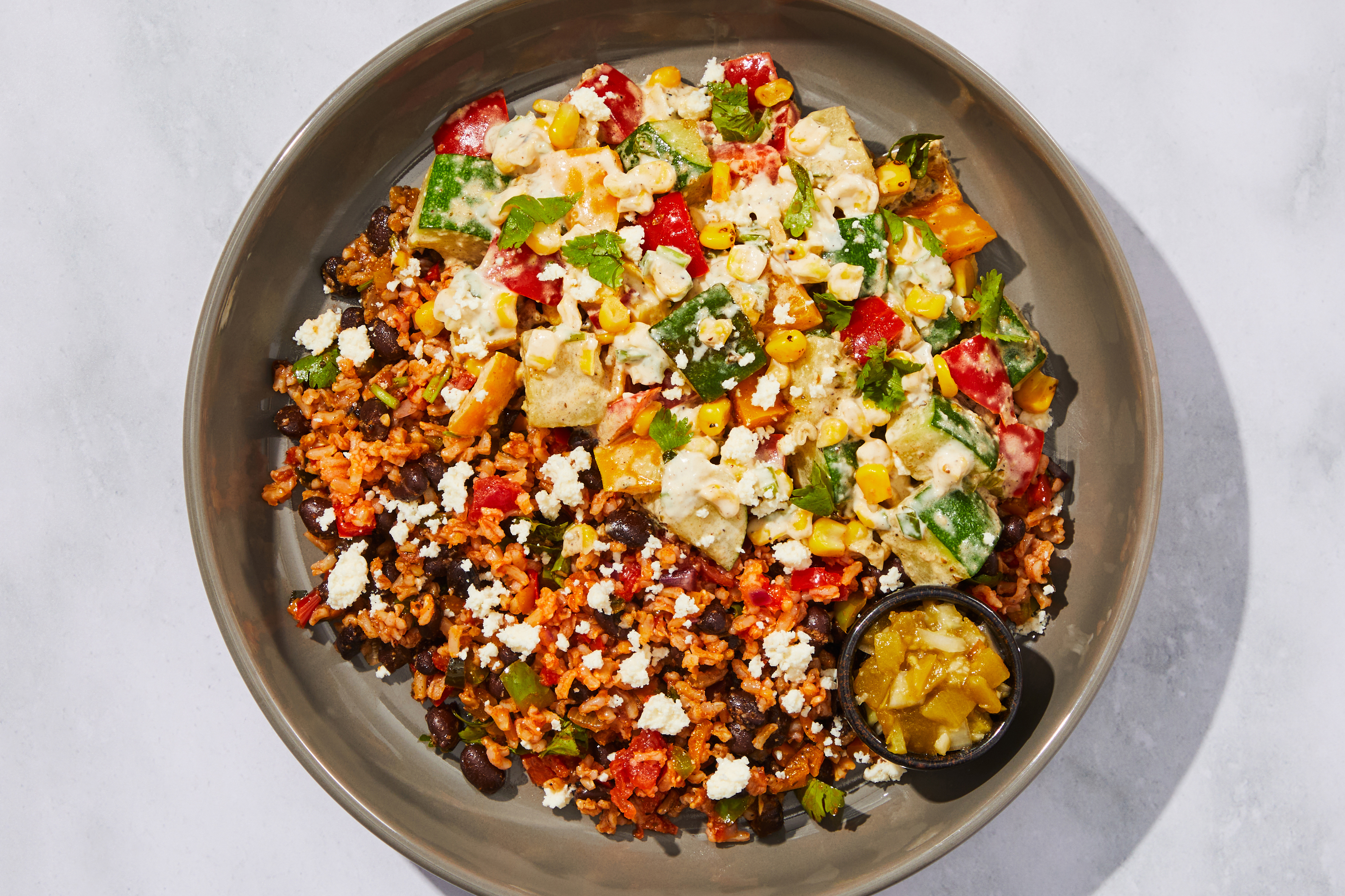 Mexican-Style Green Chile Rice Bowl