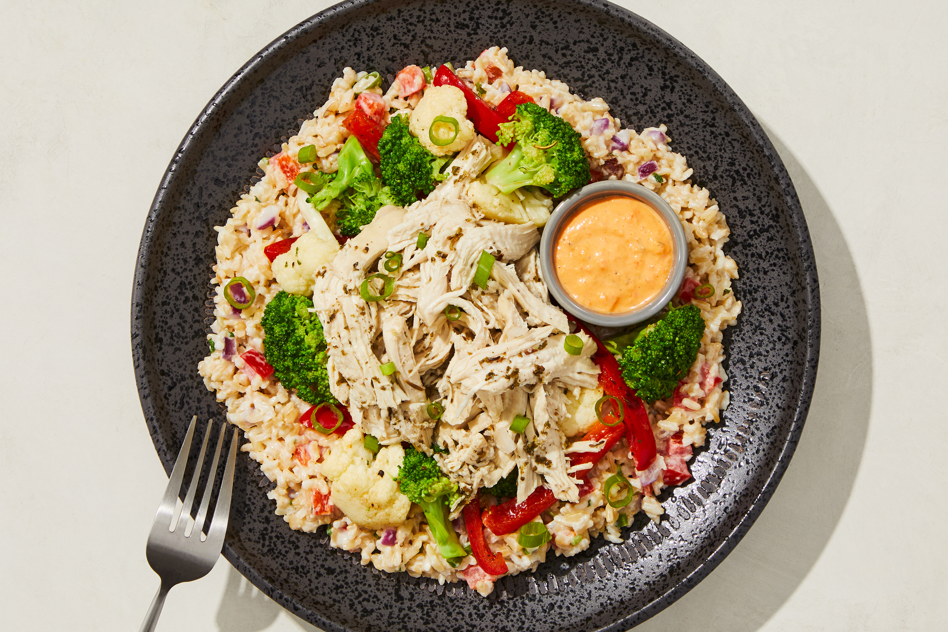 Roasted Red Pepper Shredded Chicken