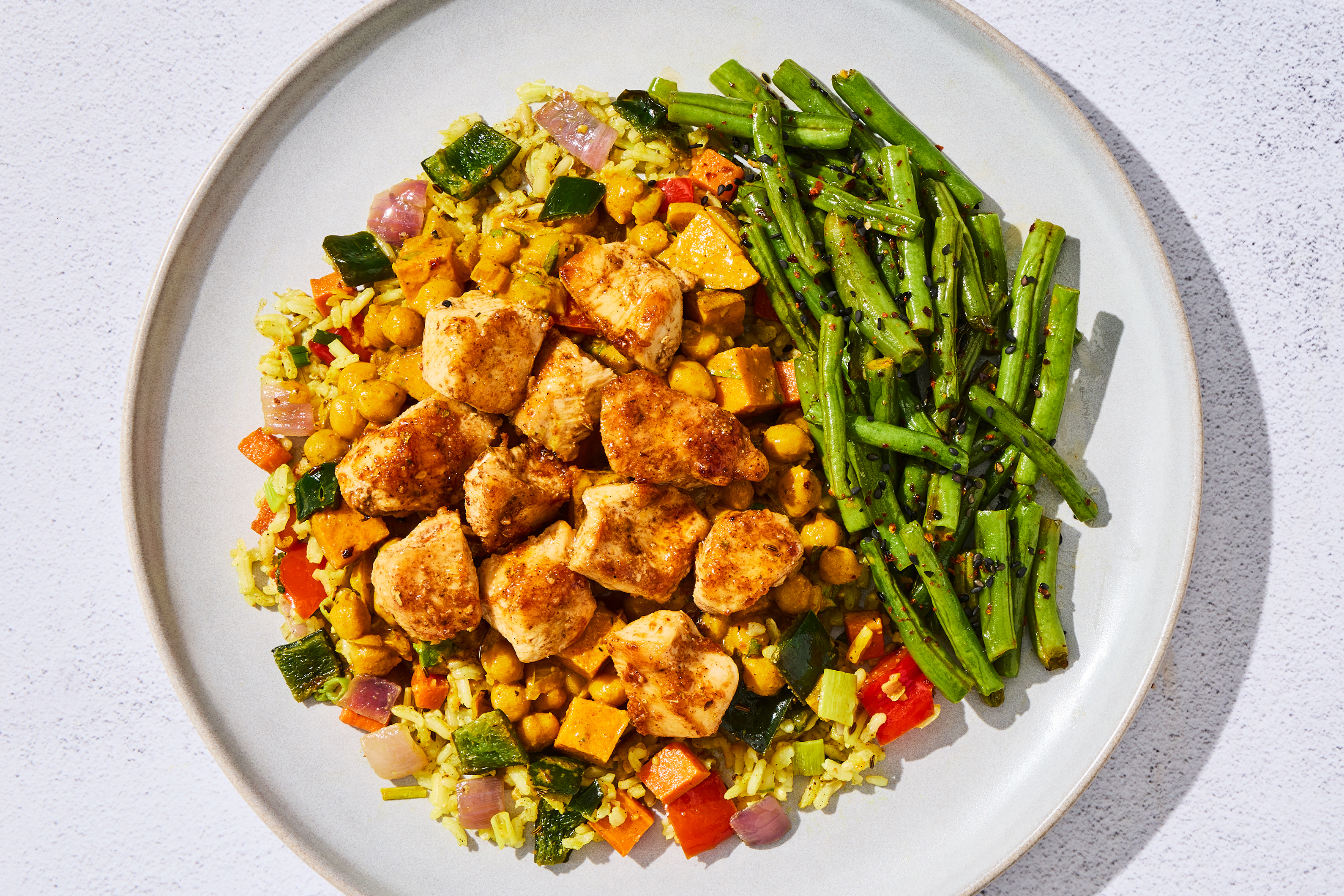 Sweet Potato & Chickpea Chicken Curry