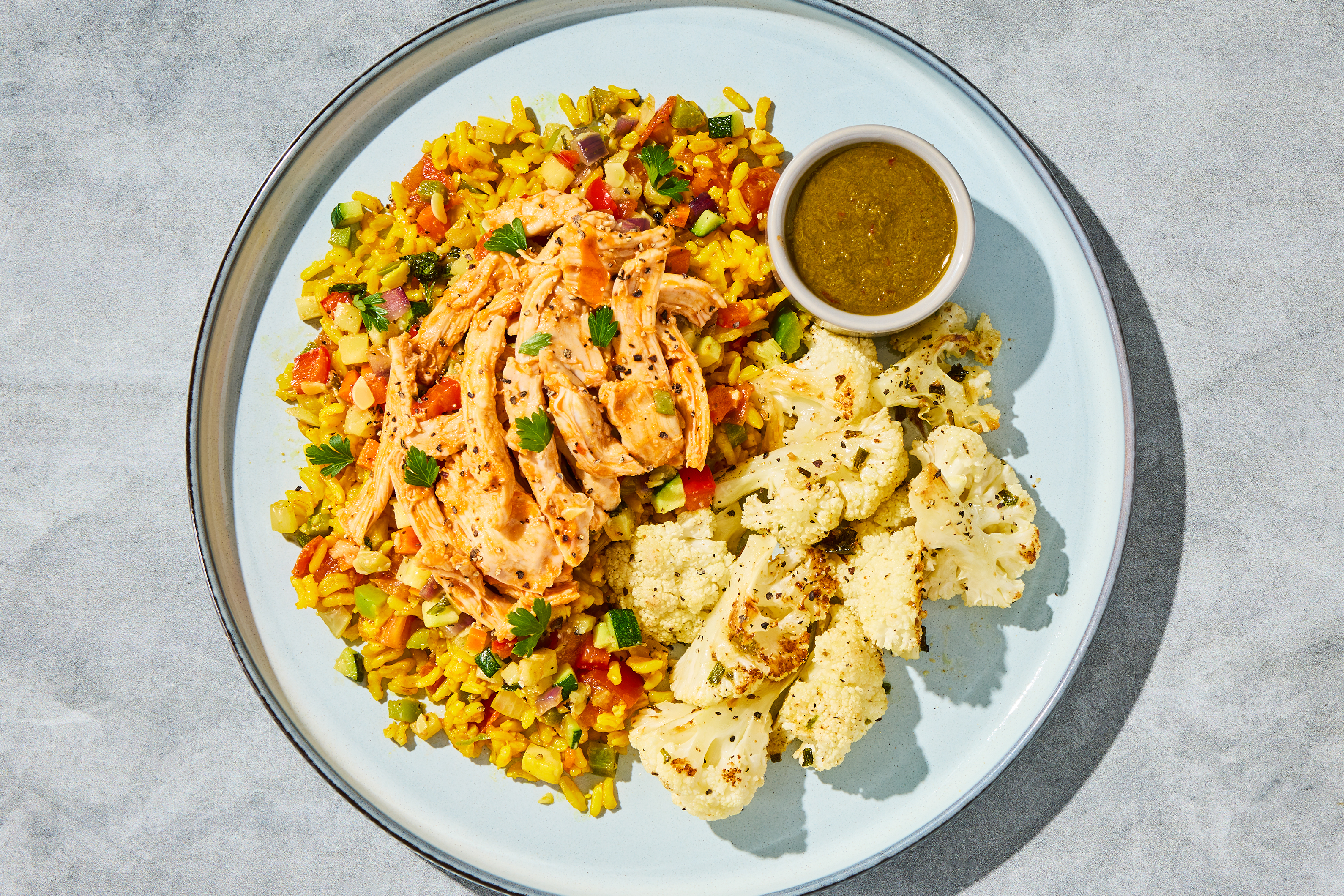 Canarian-Style Chicken Thighs & Mojo Verde