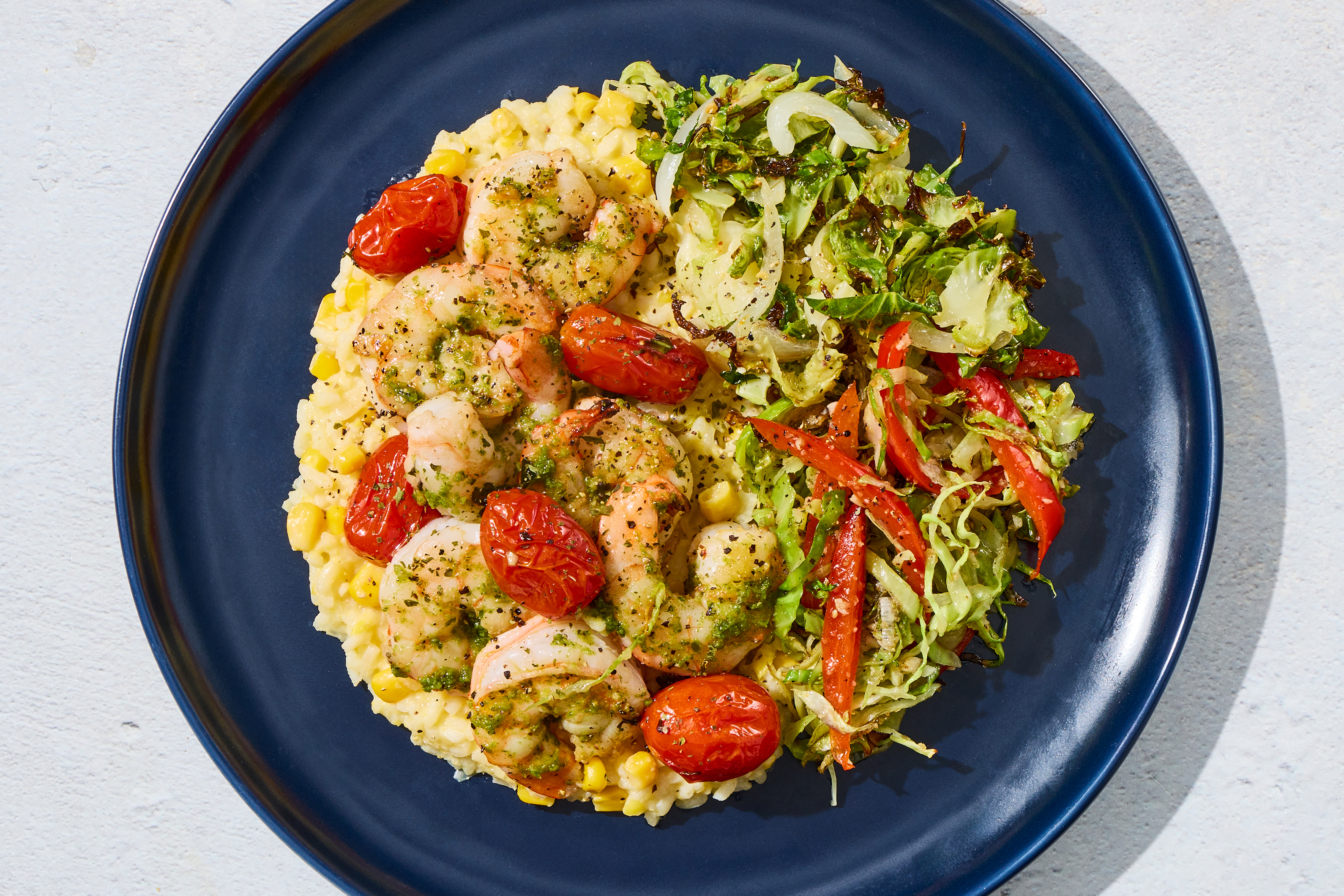 Golden Corn & Shrimp Risotto