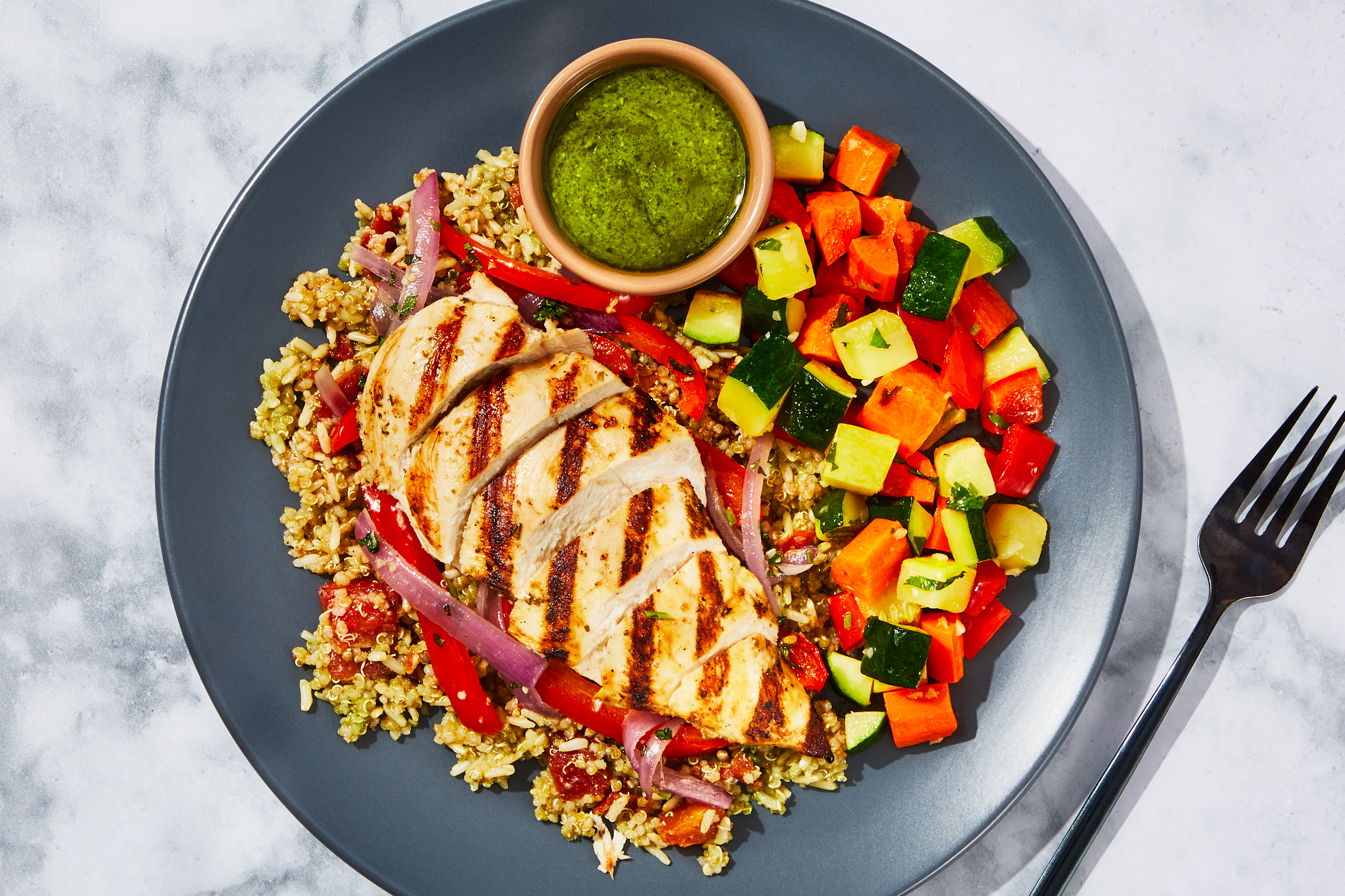 Pesto Chicken & Quinoa