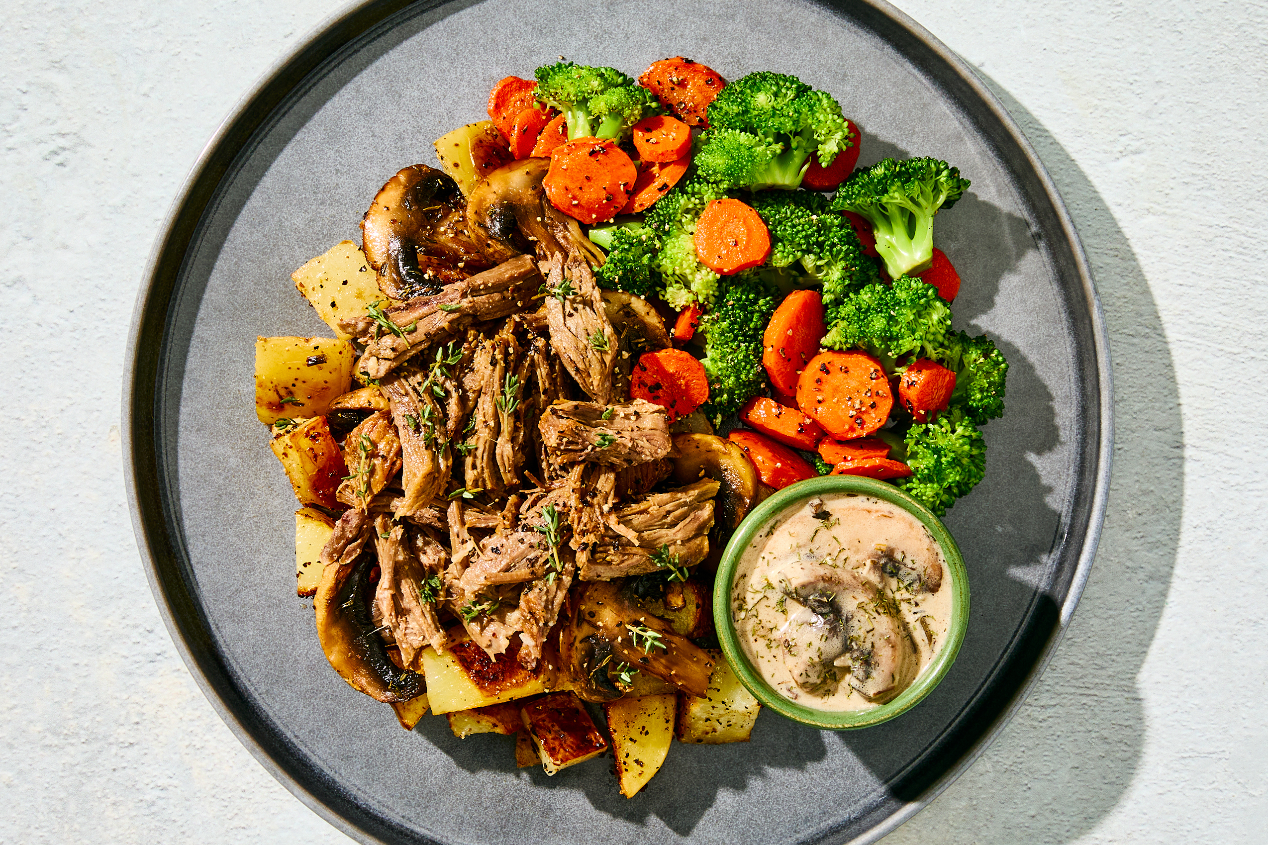 Shredded Beef & Mushroom Gravy