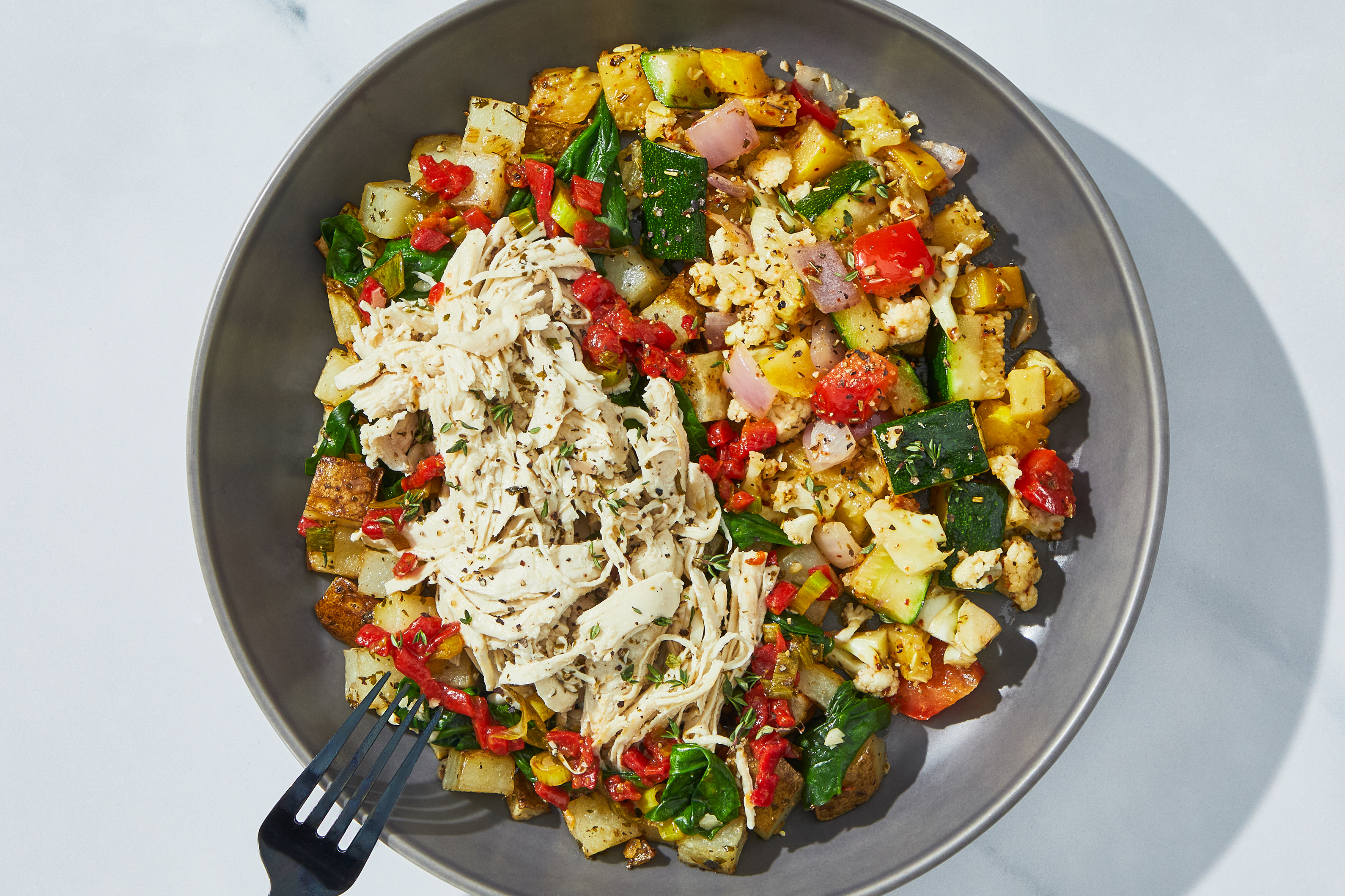 Red Pepper Bruschetta Shredded Chicken