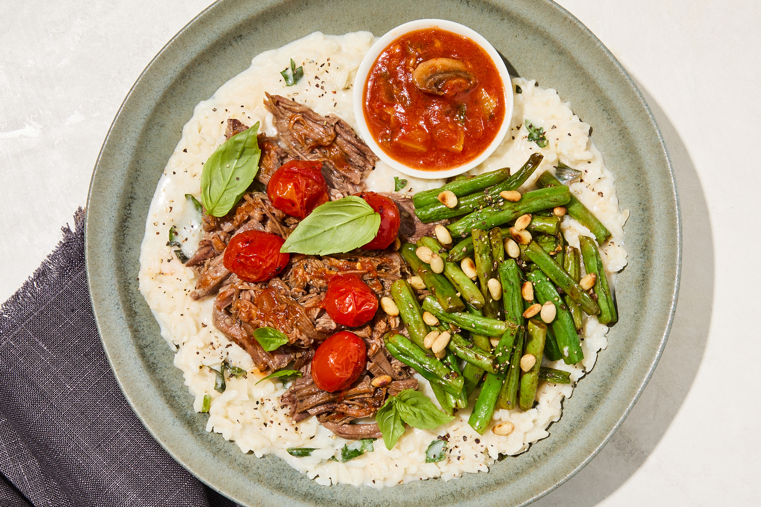 Chianti-Style Beef & Parmesan Risotto