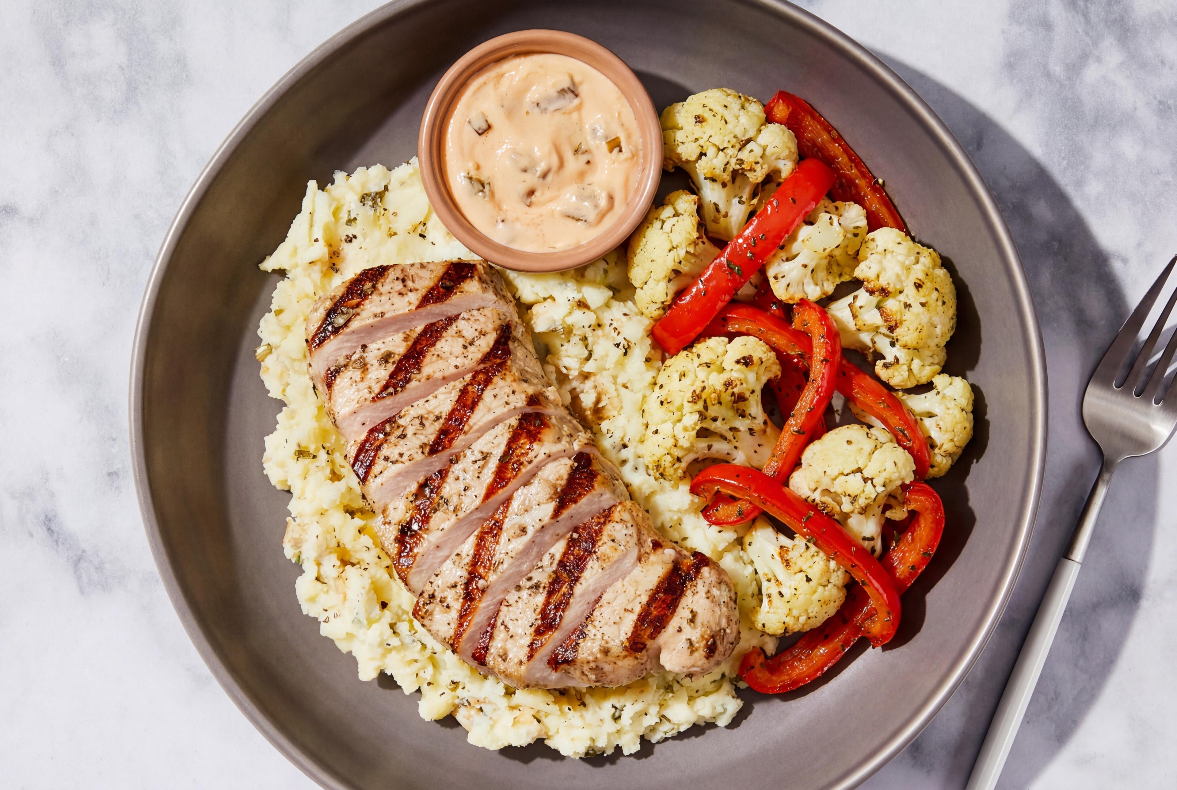 Loaded Mashed Potato Pork Chop
