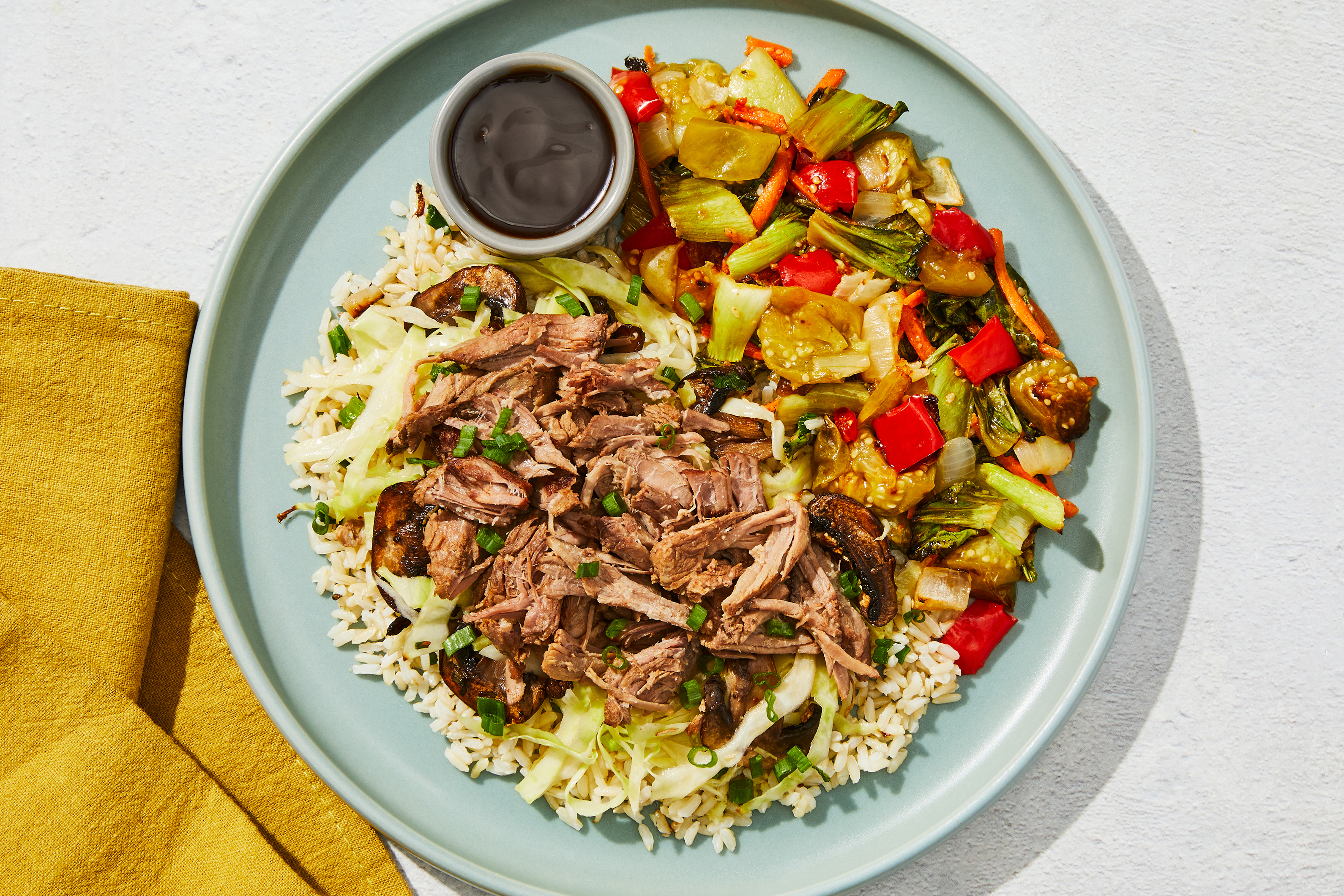 Korean-Style Shredded Beef & Mushrooms