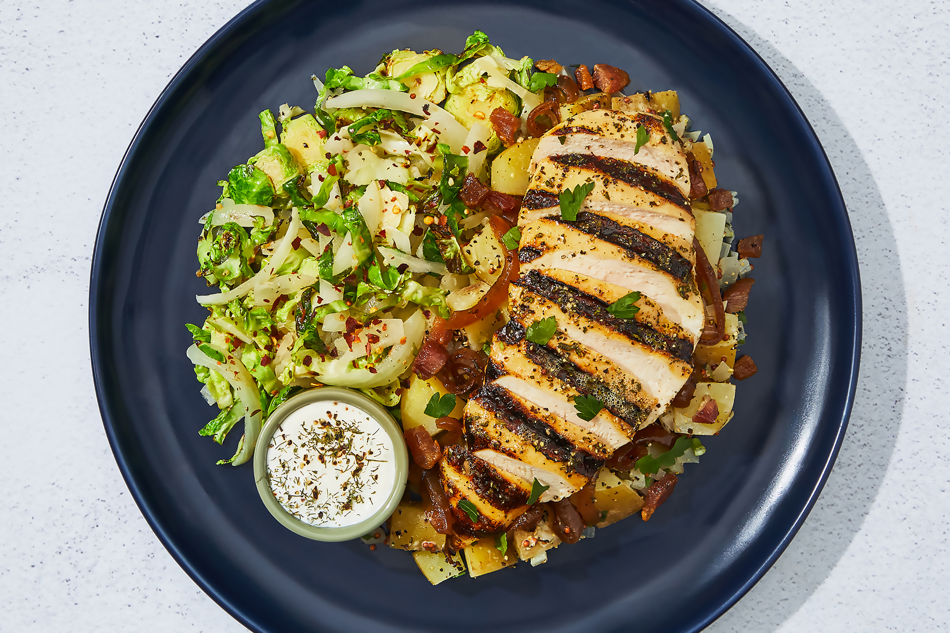 German-Style Chicken & Brussels Kraut