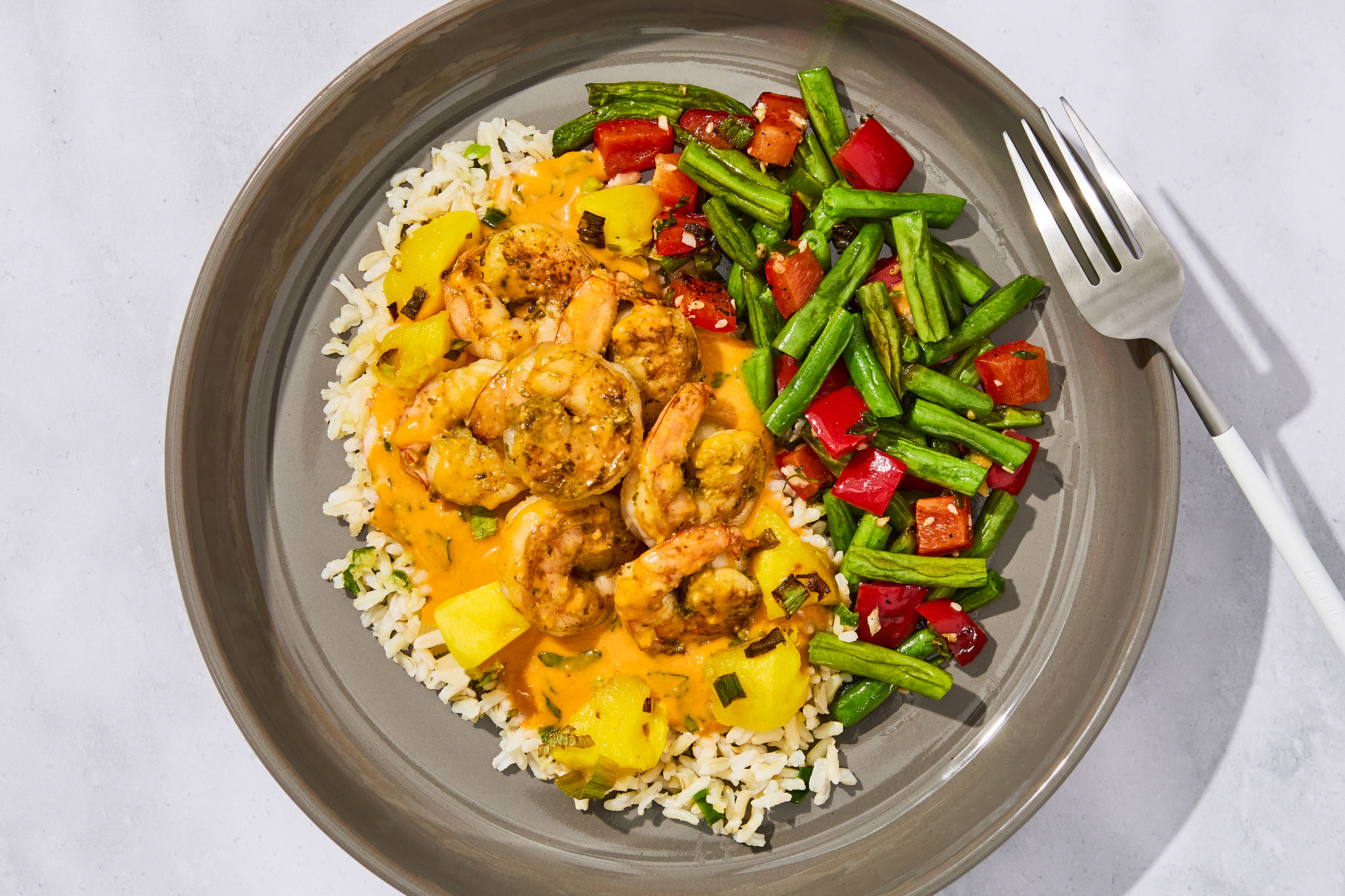 Ginger-Mango Shrimp Curry
