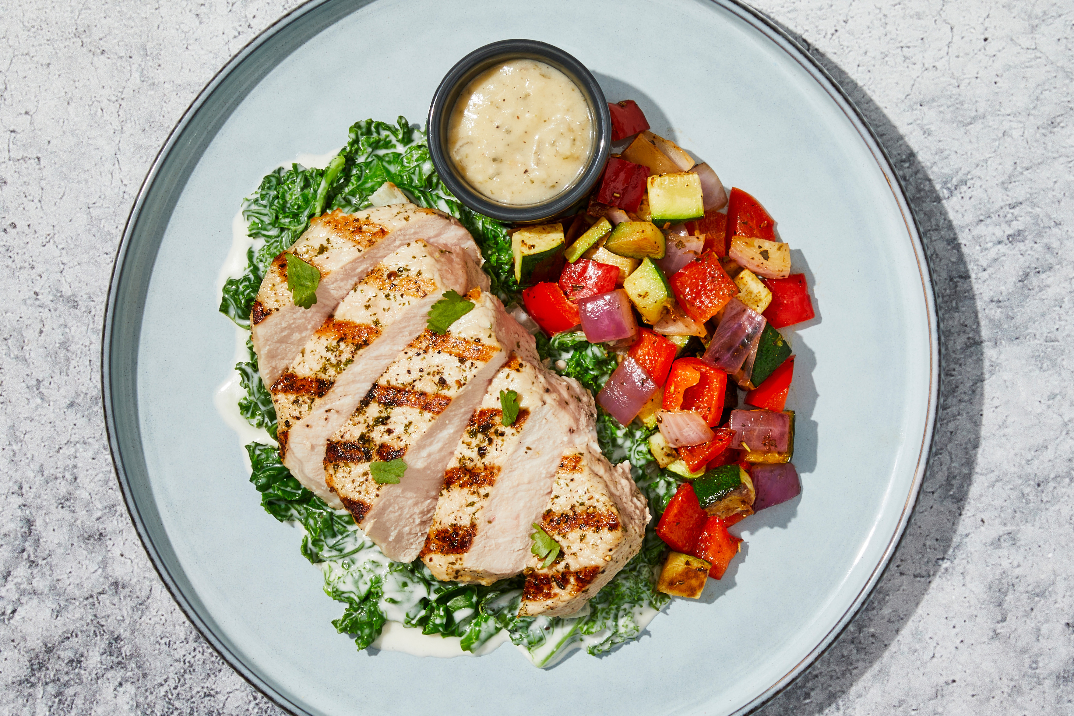 Garlic Cream Pork Chop