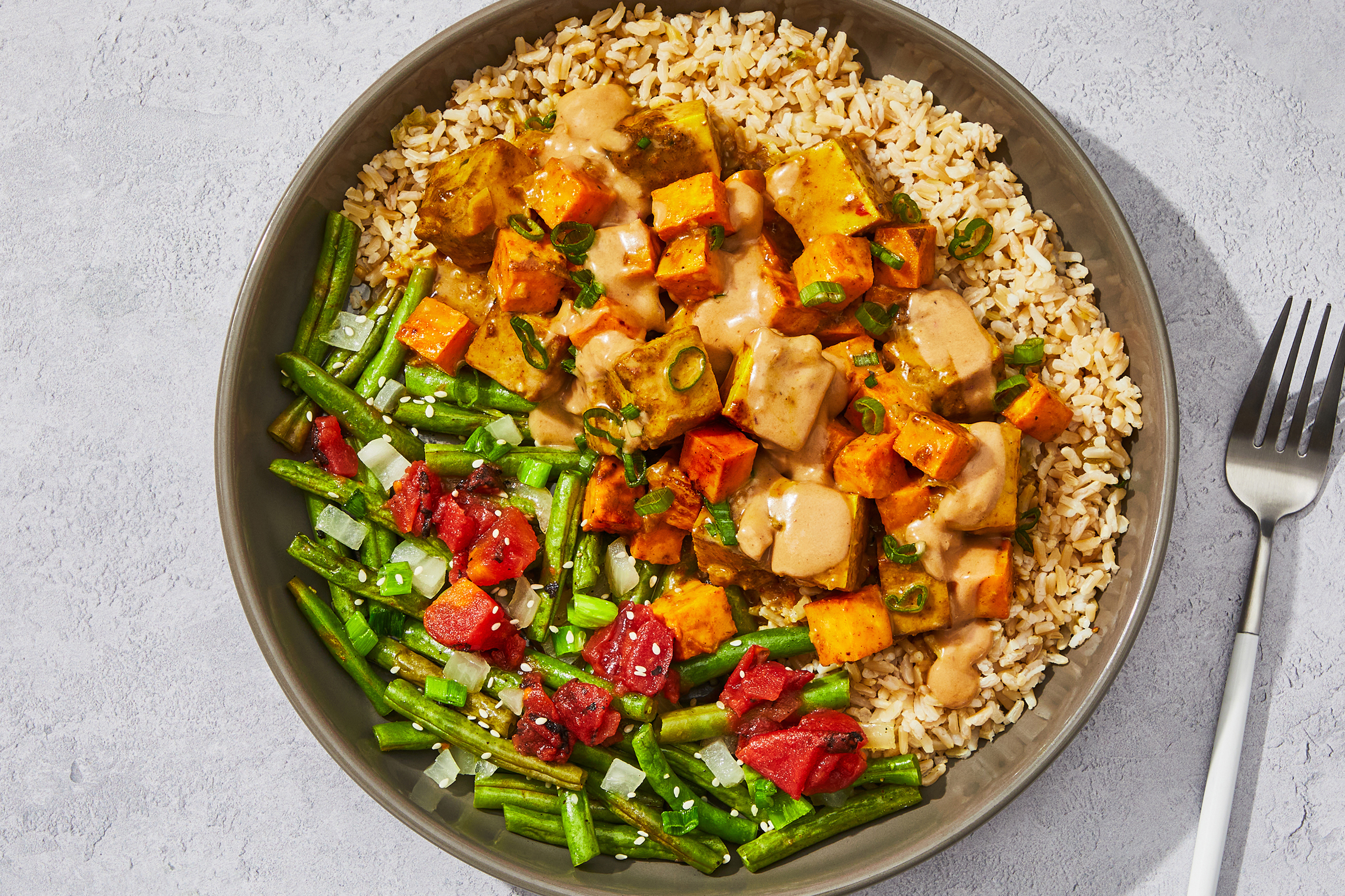 Thai Red Curry Tofu Bowl