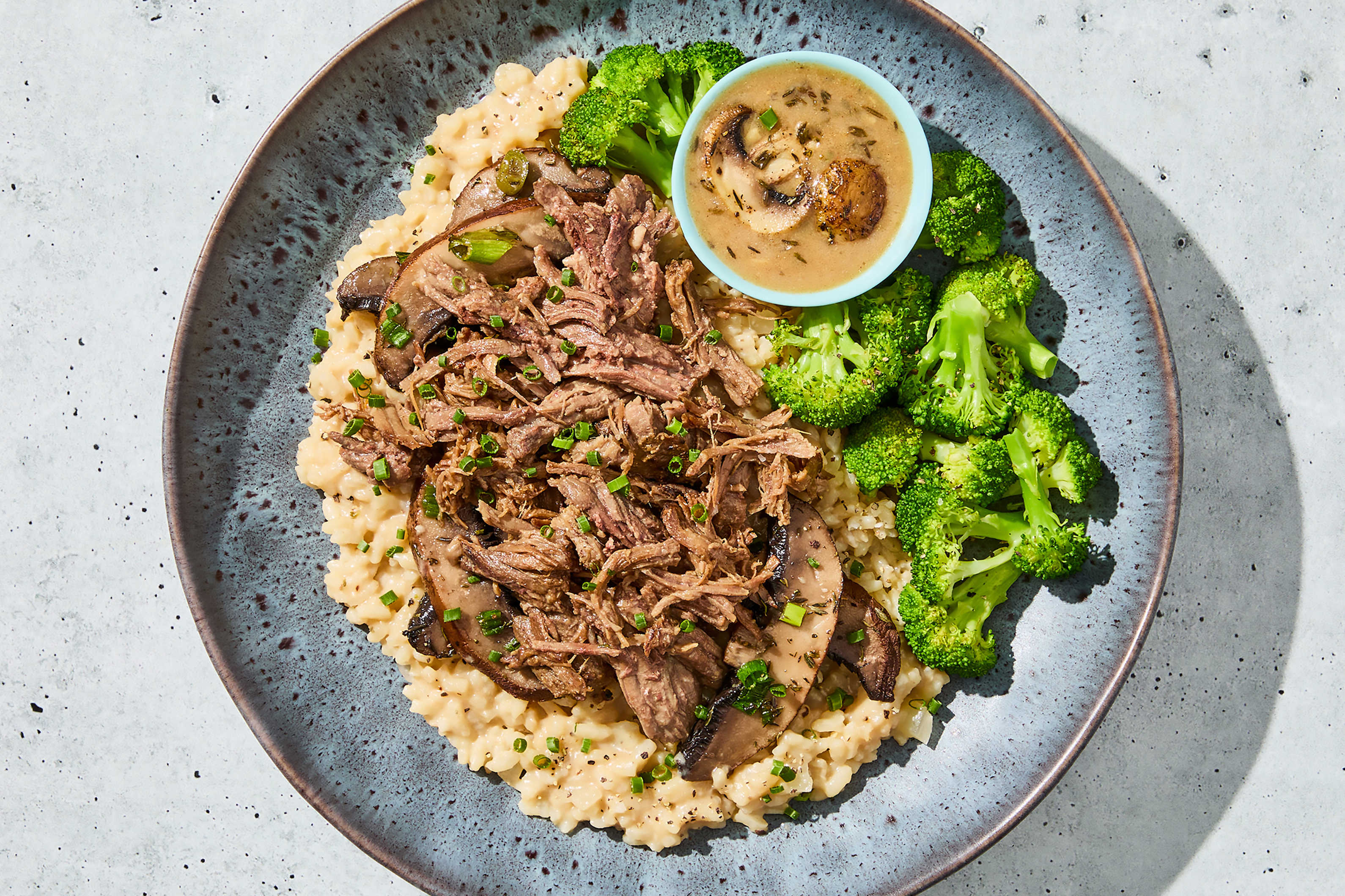 Truffle Shredded Beef Risotto