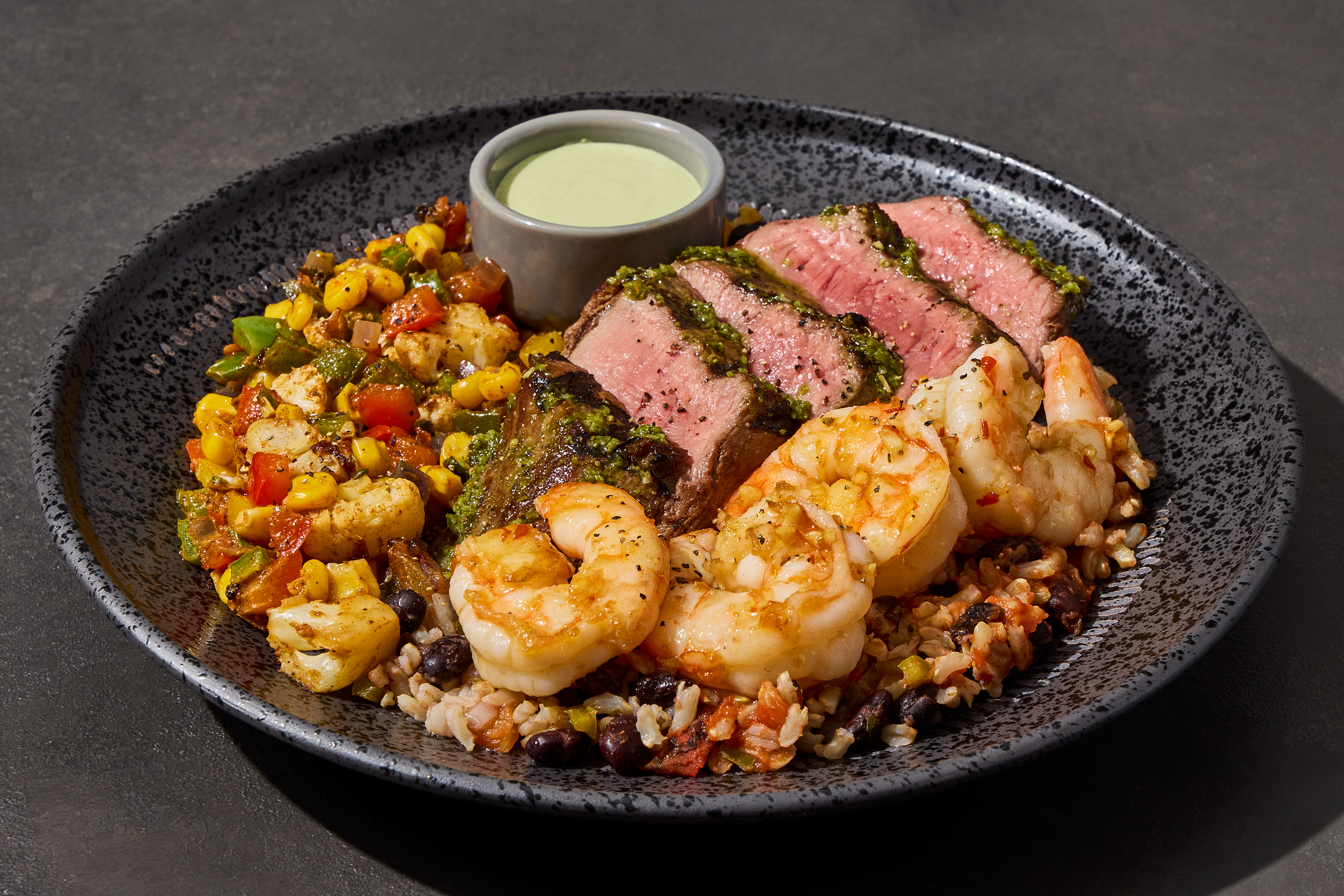 Aji Verde Filet Mignon & Shrimp