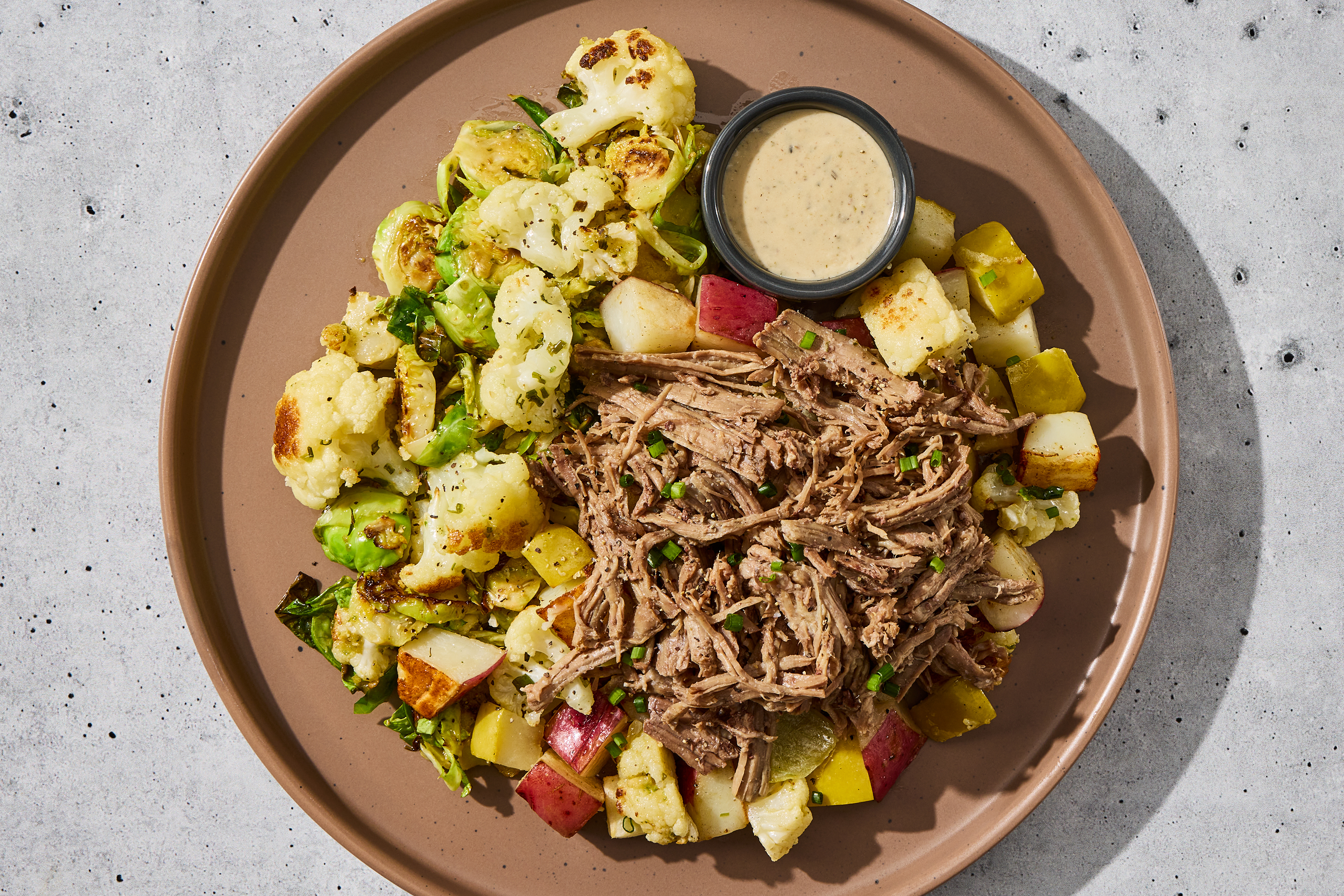 Rosemary Shredded Beef & Potato Hash