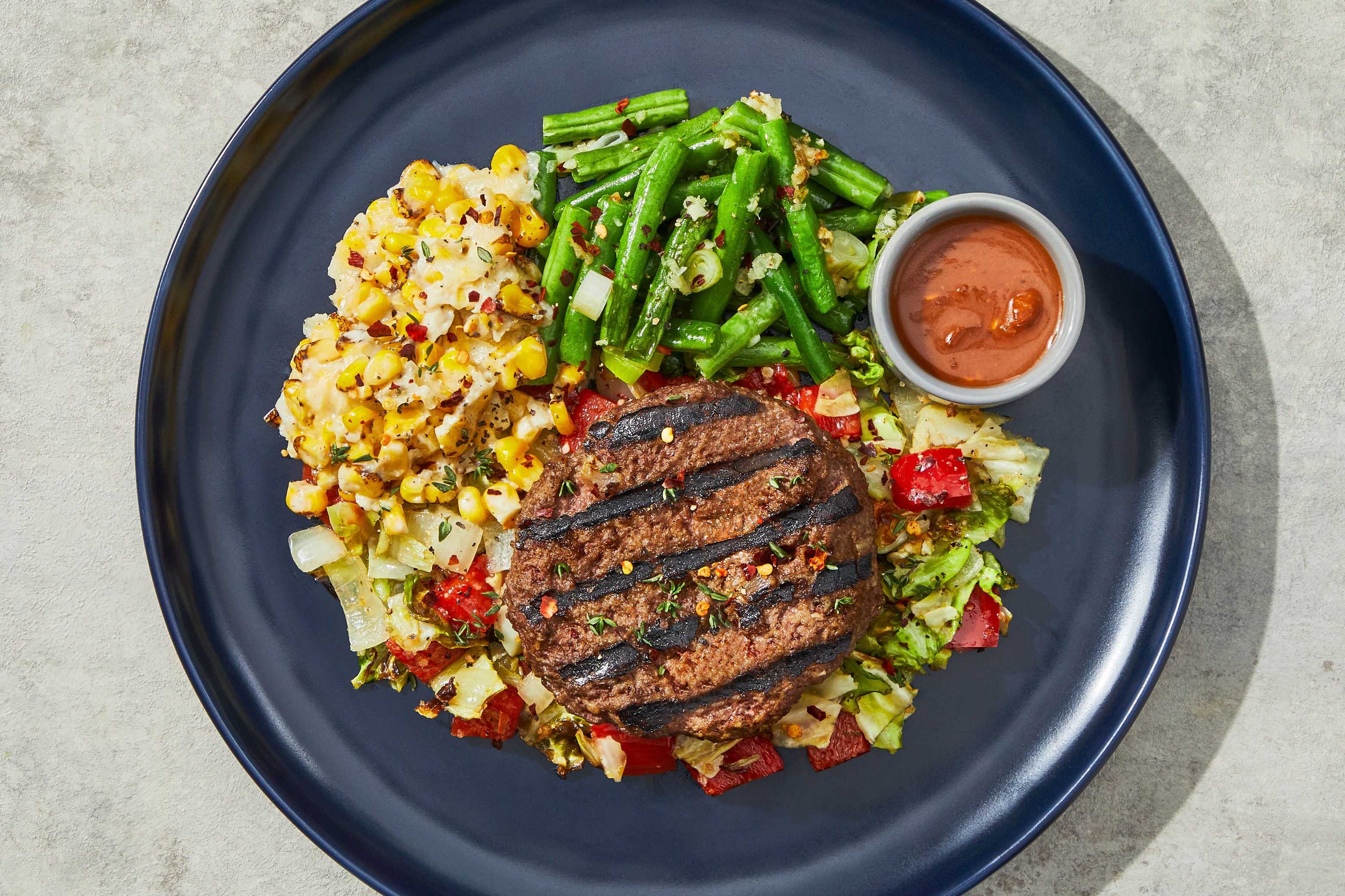 Korean-Style Buldak Burger