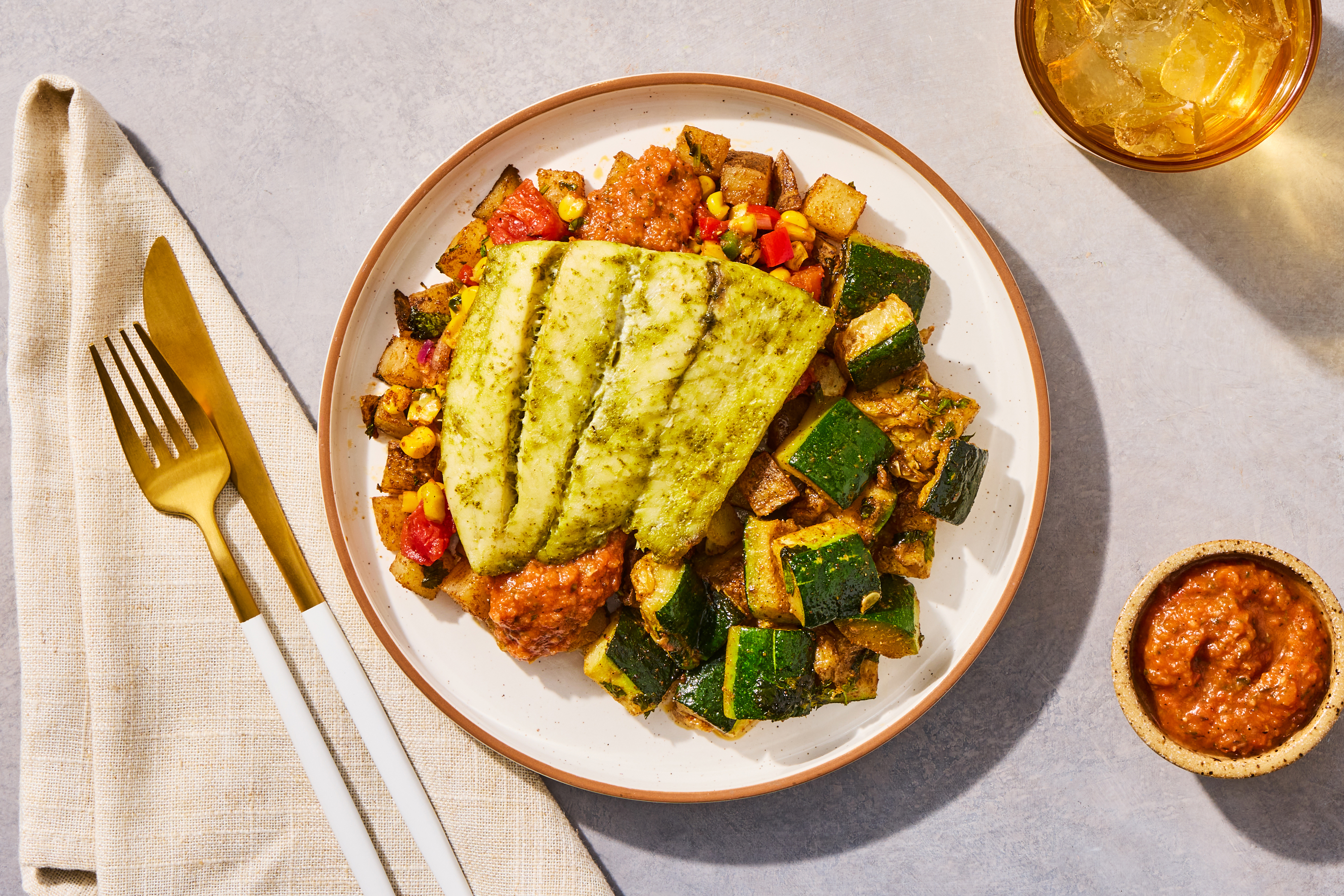 Barramundi Verde Potato Hash