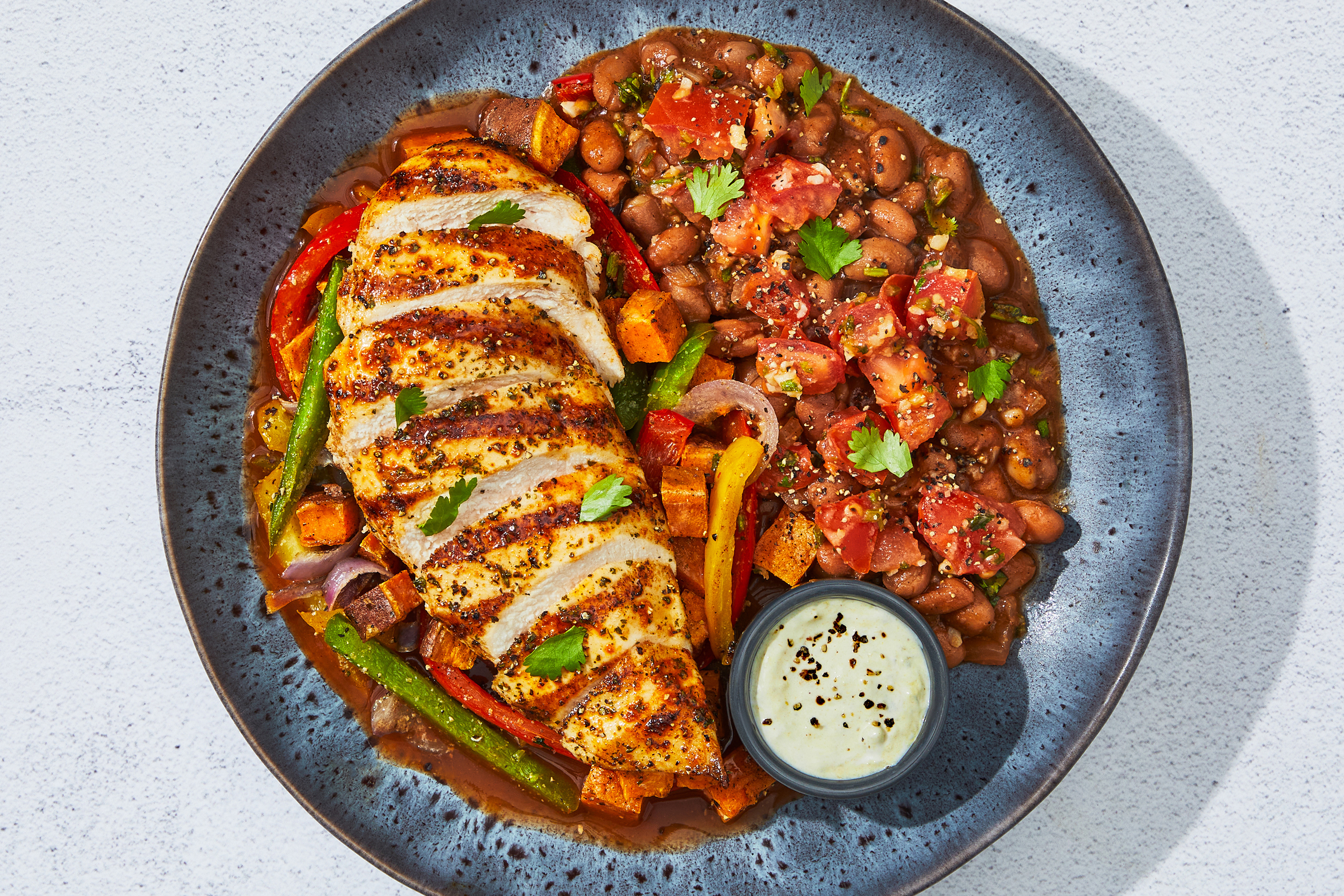 Enchilada-Style Chicken & Sweet Potatoes