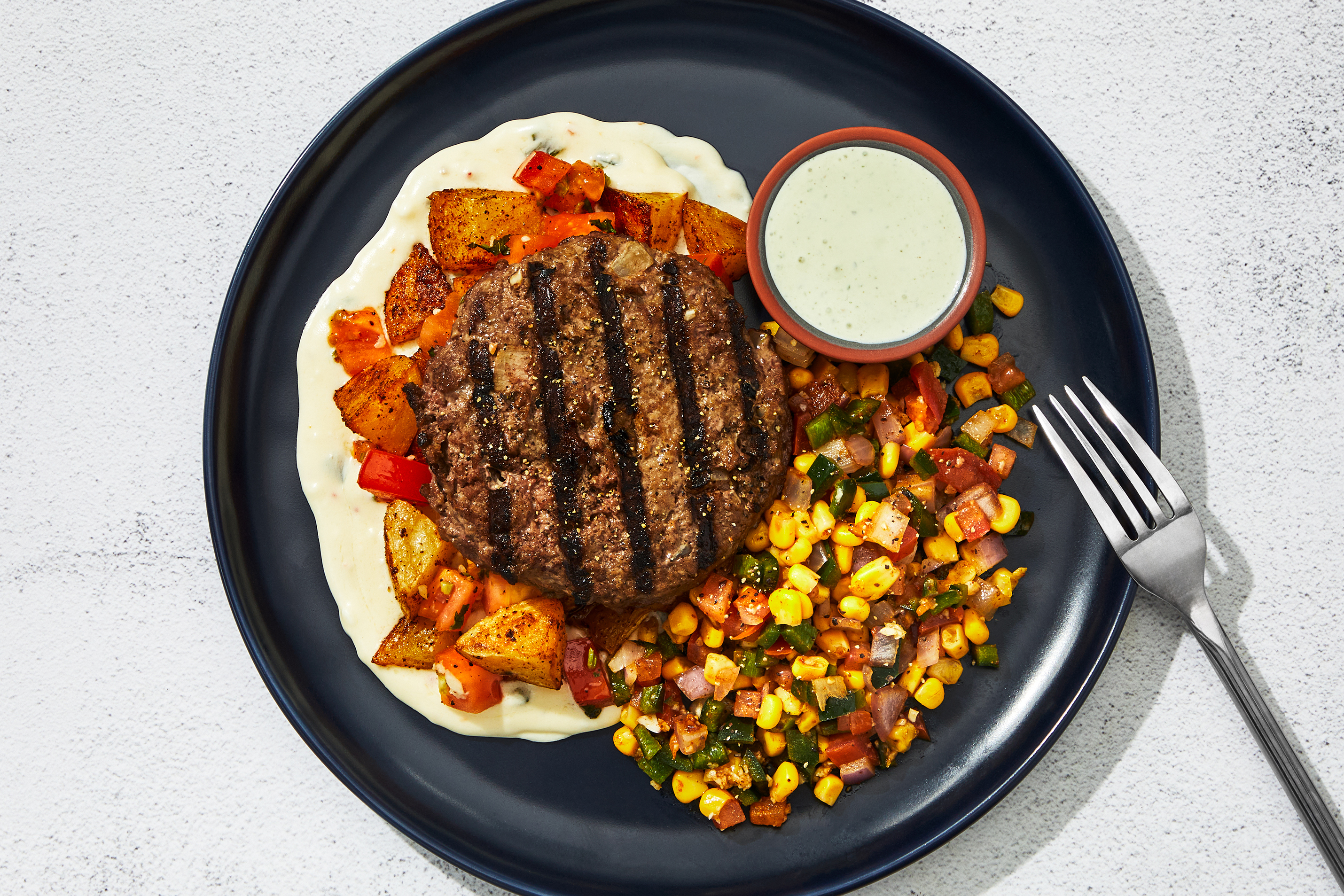 Pico de Gallo Queso Burger