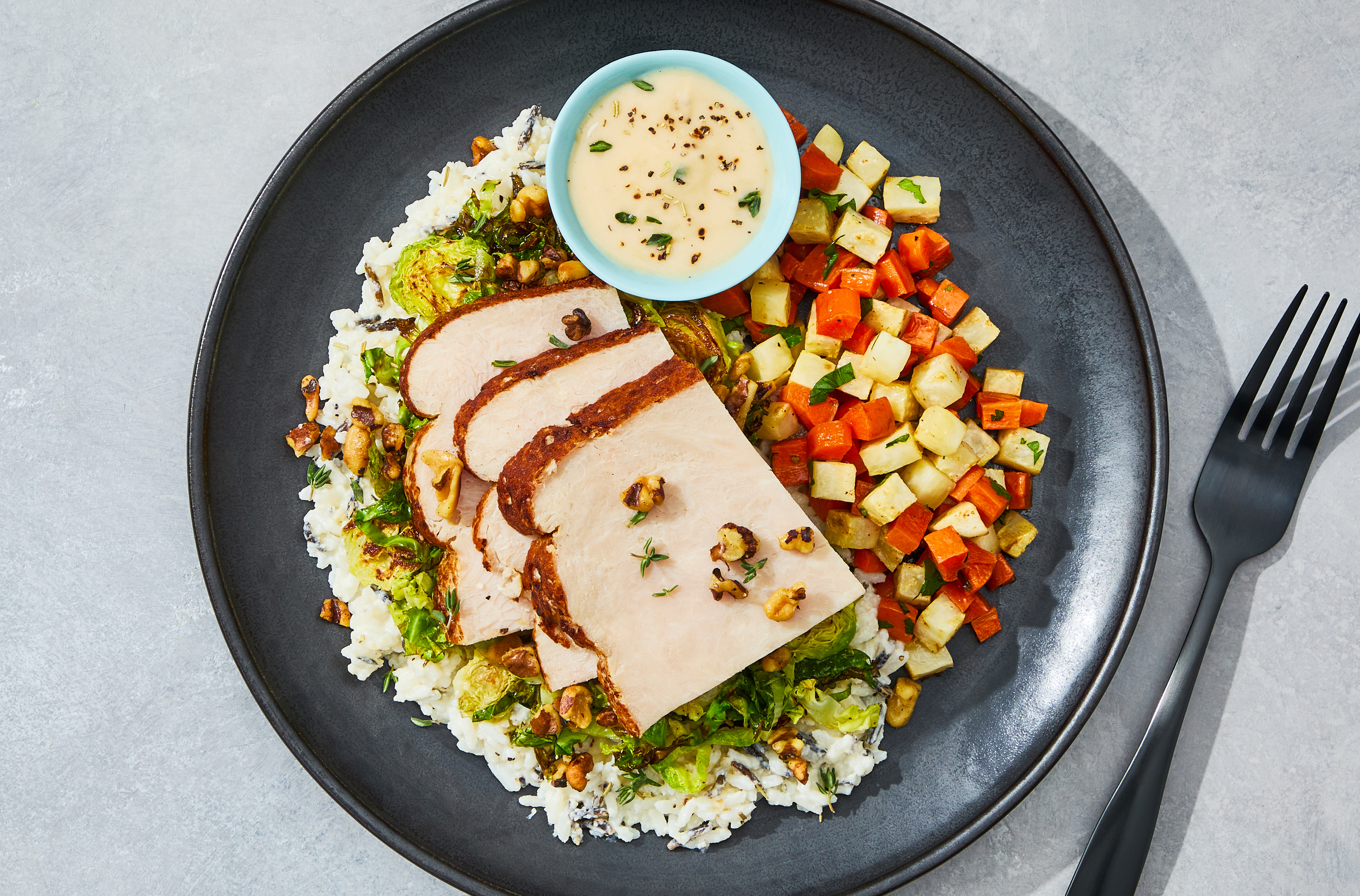 Herb Gravy Turkey Wild Rice