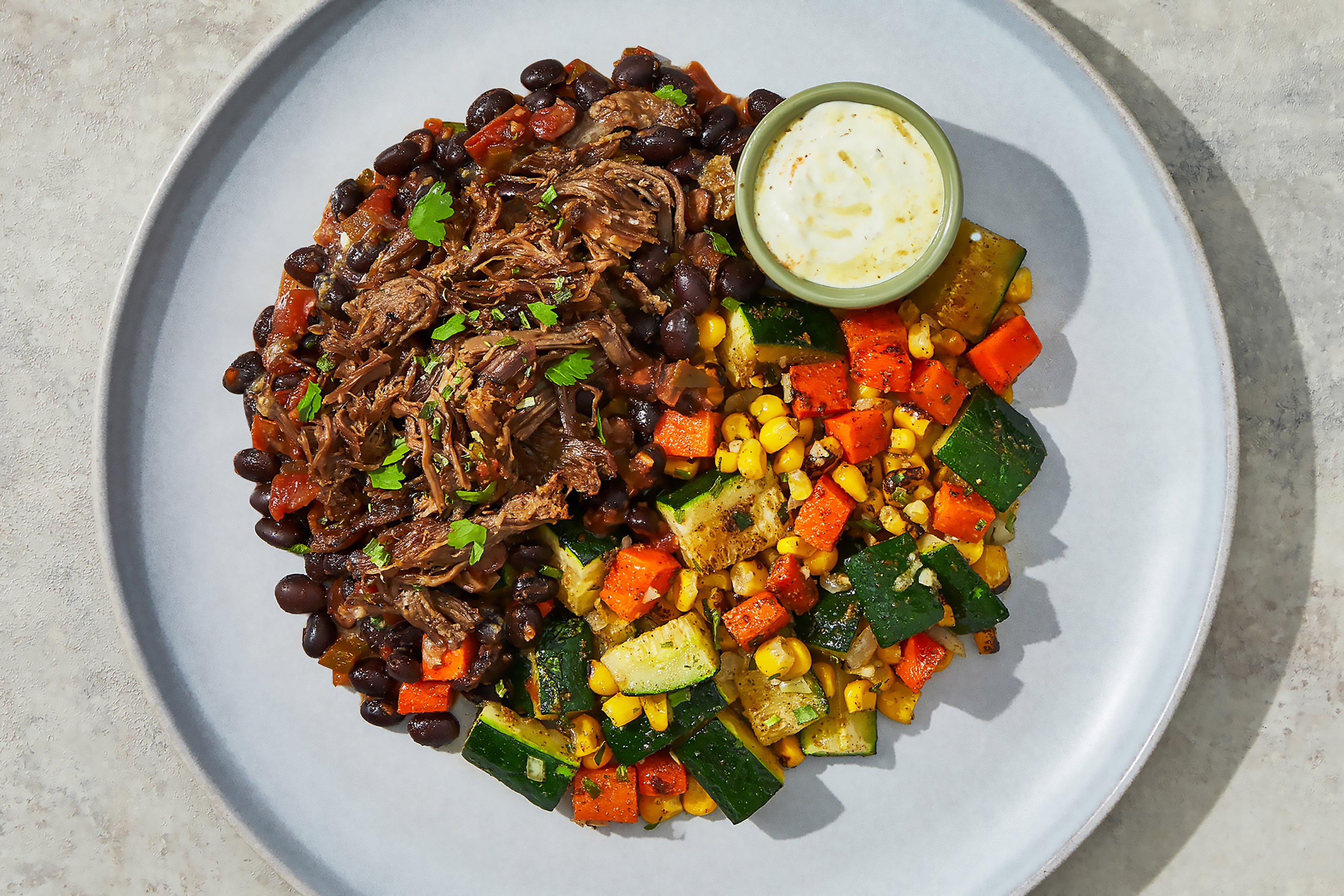 Tomatillo Crema Beef Bowl