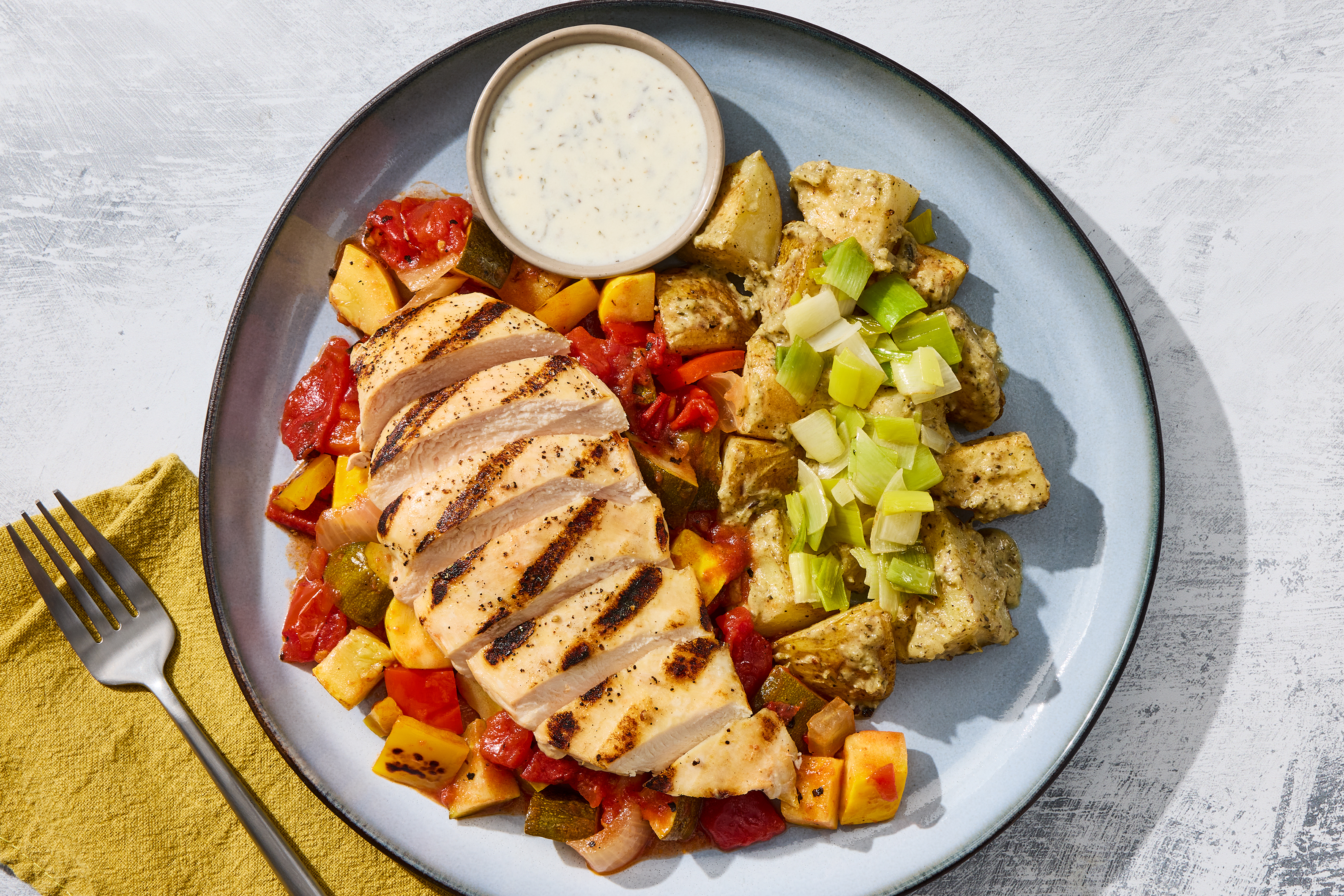 Grilled Chicken Ratatouille