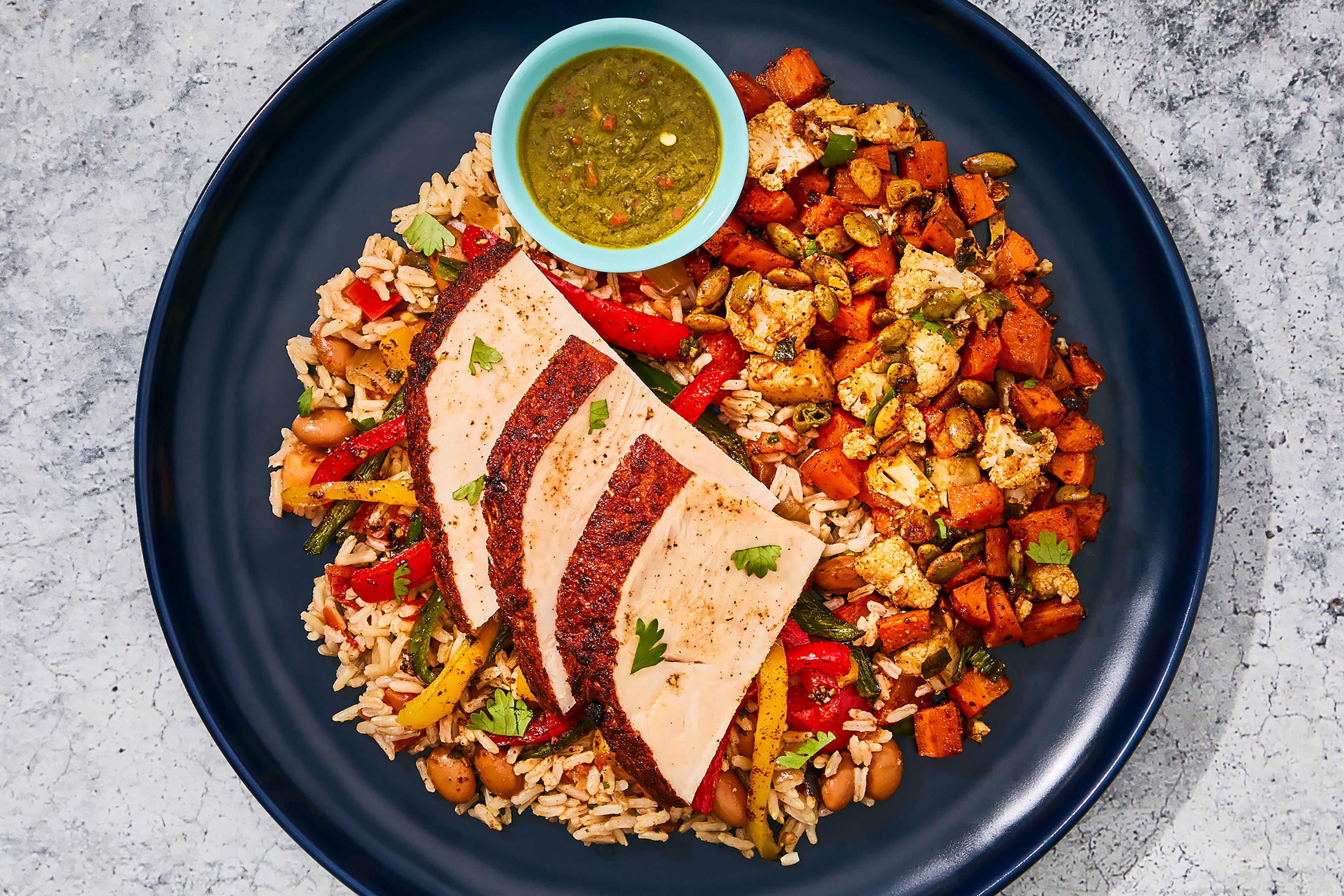 Cilantro Chimichurri Turkey Bowl