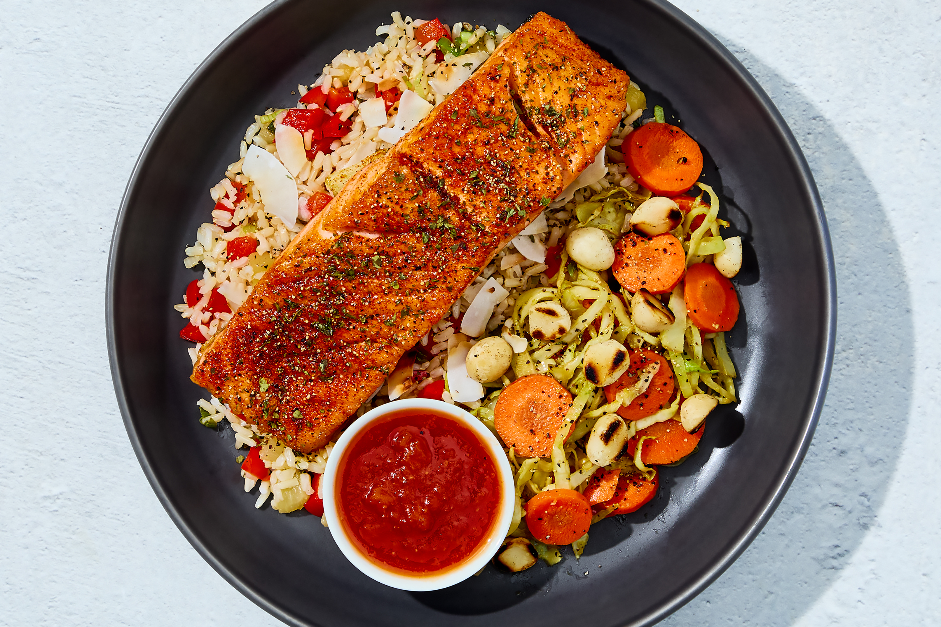 Huli Huli Coconut Salmon Bowl