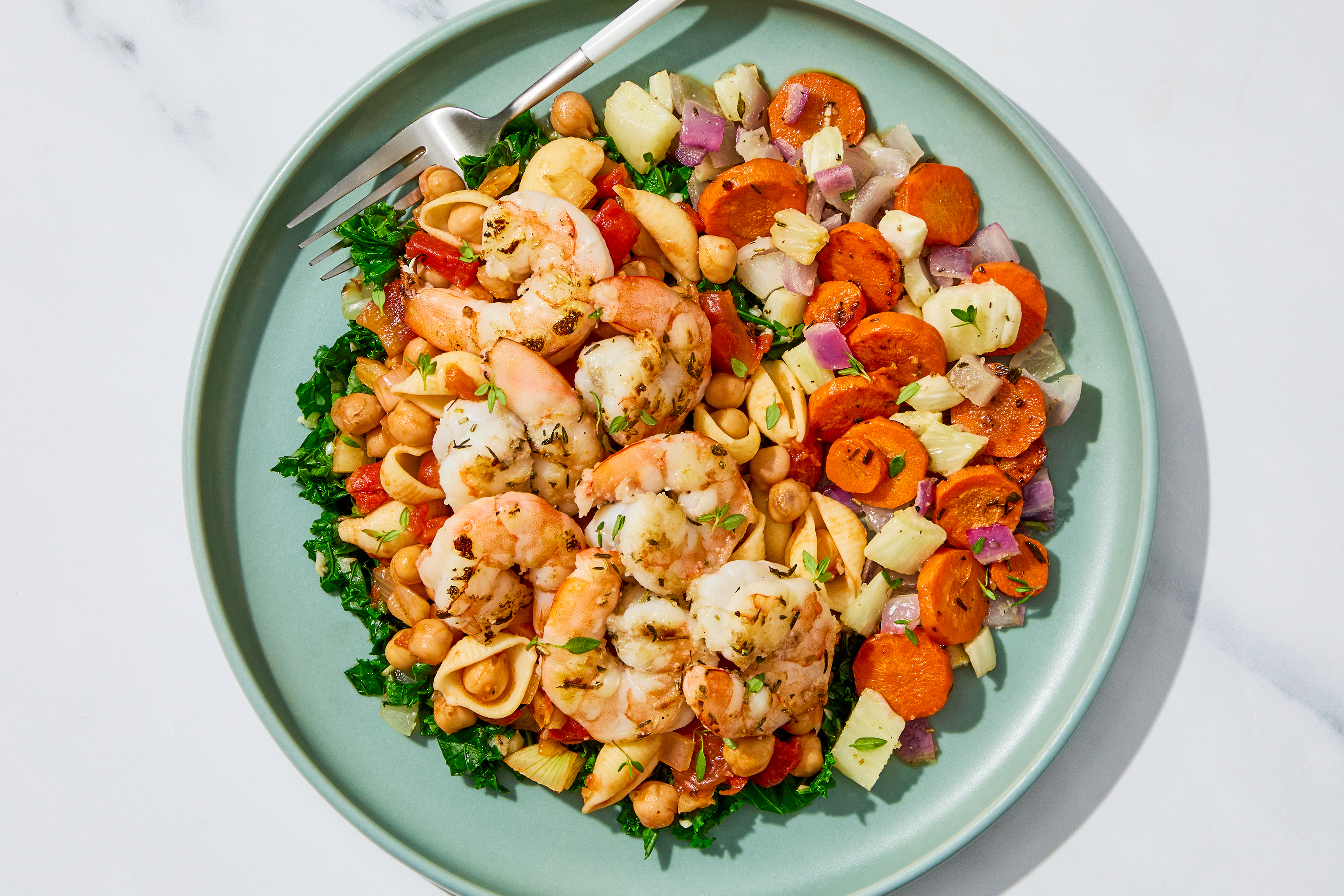 Shrimp Pasta e Ceci