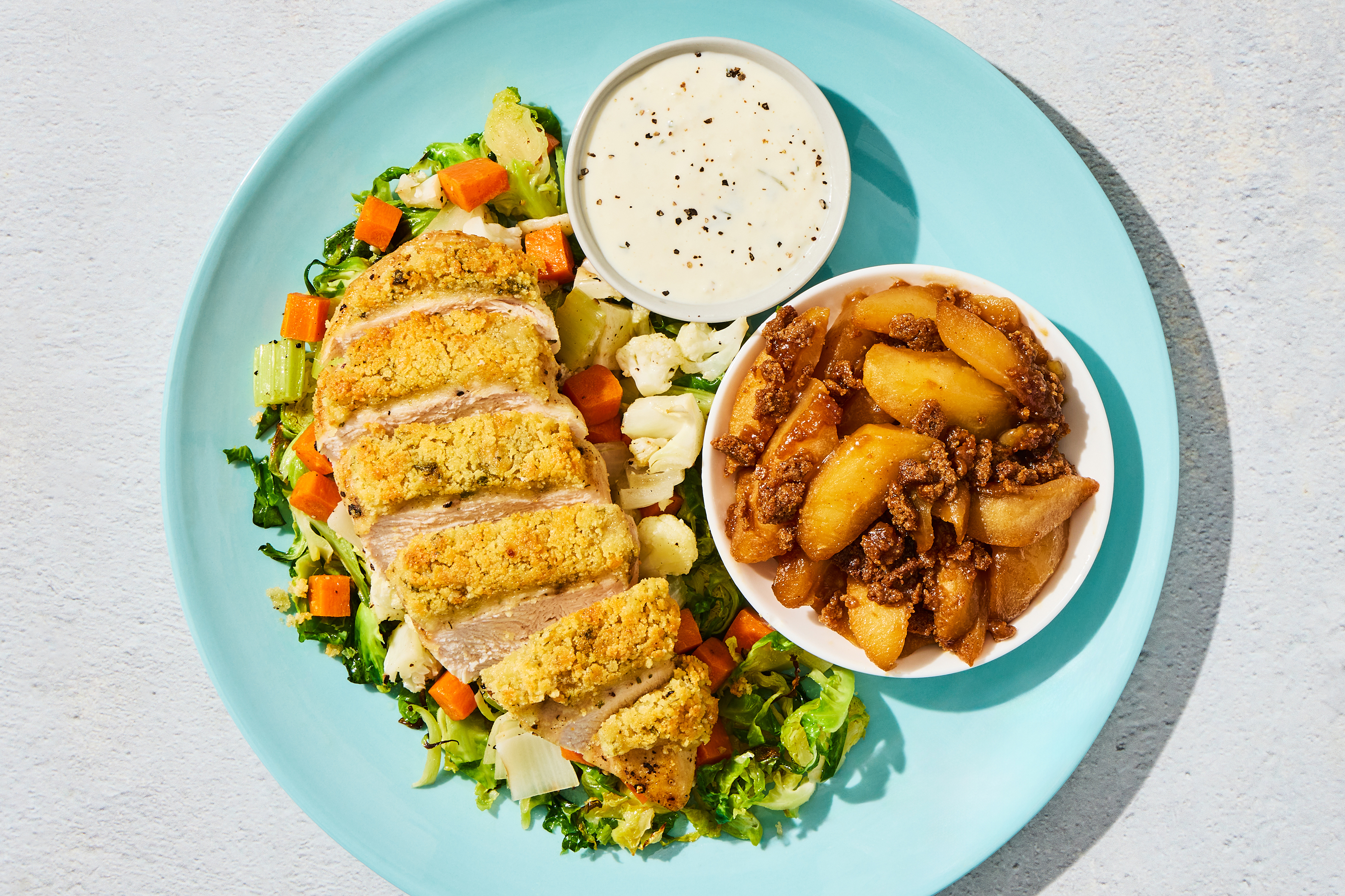 Ranch-Crusted Chicken & Apple Cake
