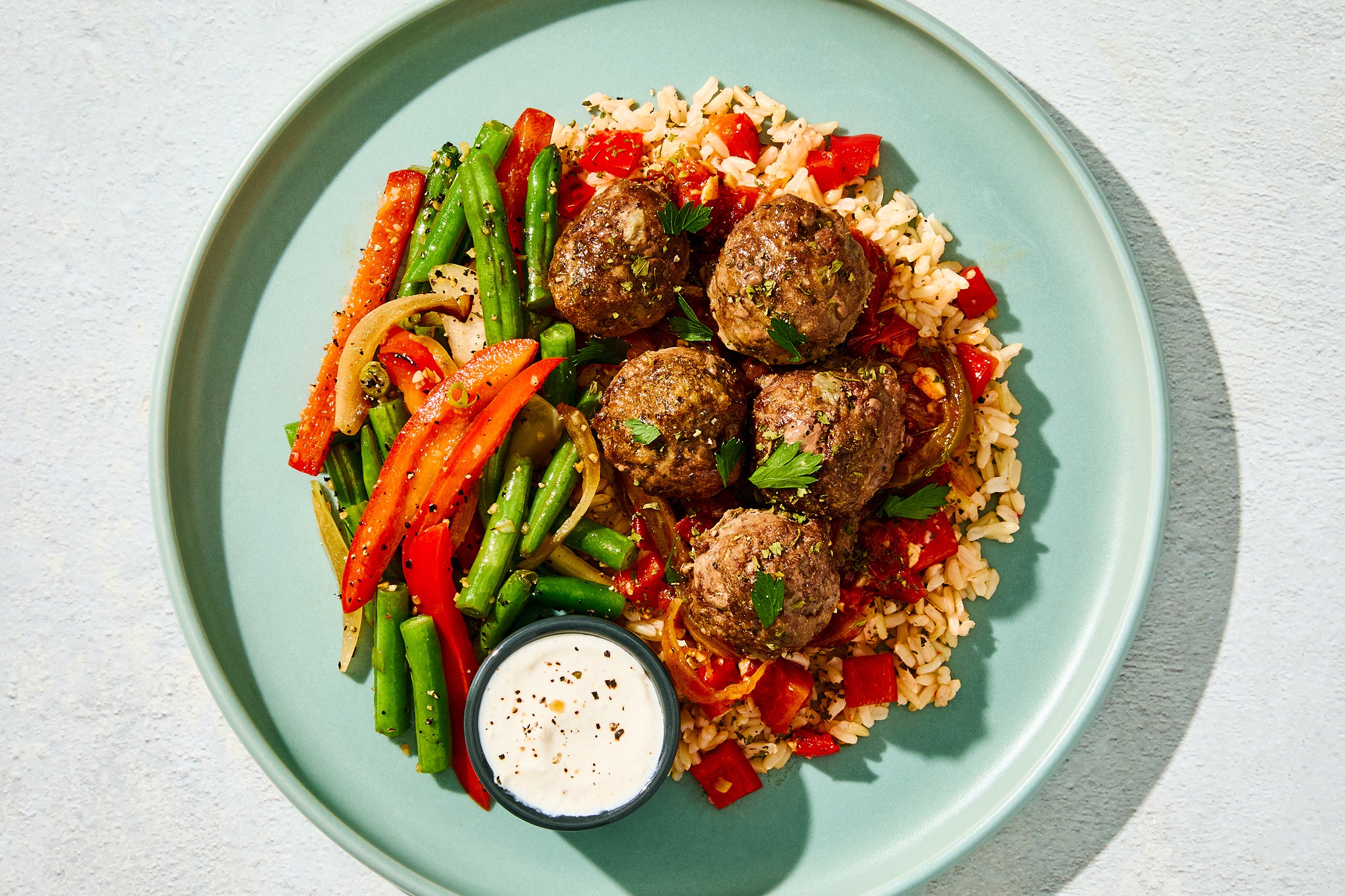 Smoky Spanish-Style Meatballs & Piperade