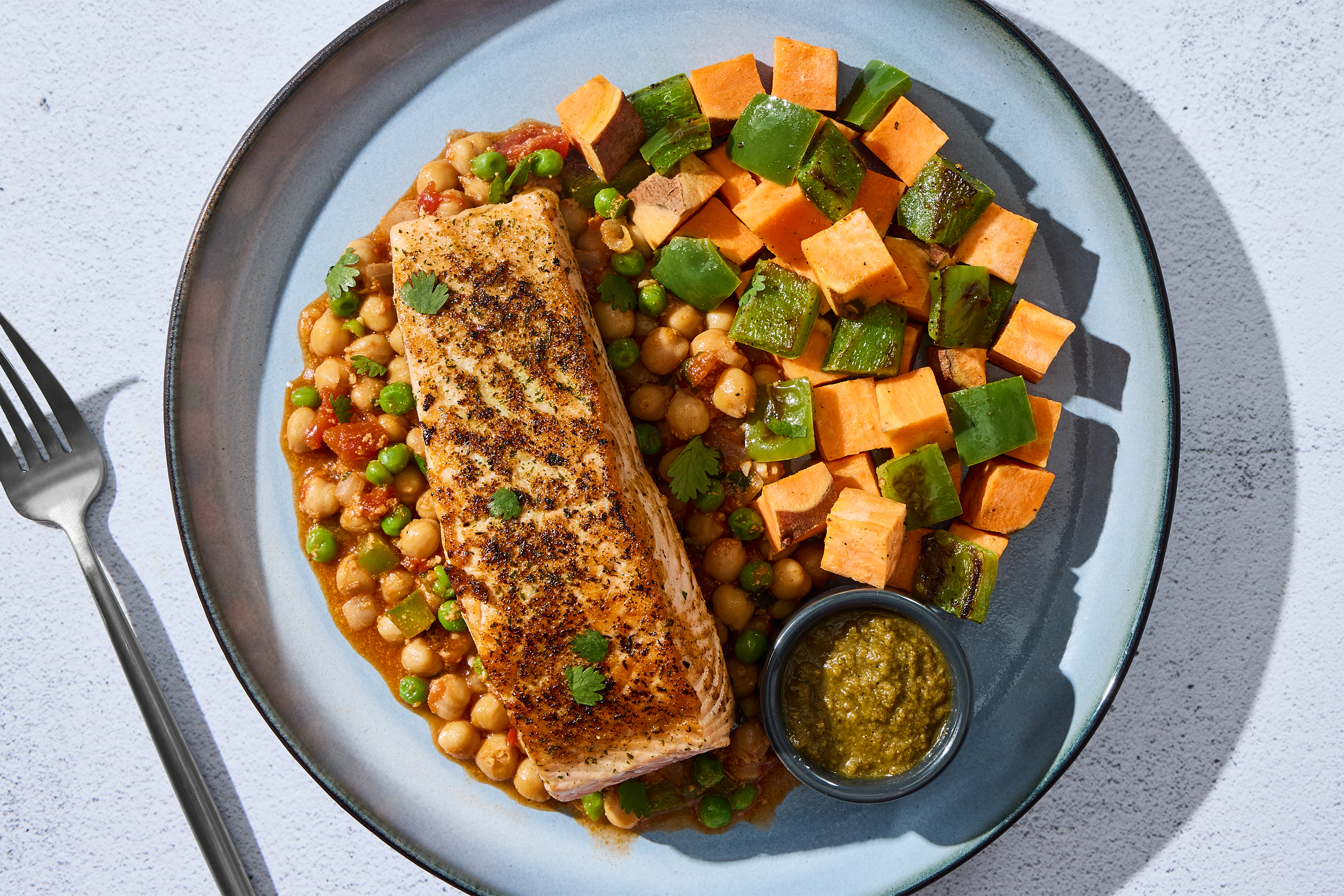 Masala Salmon & Chickpeas