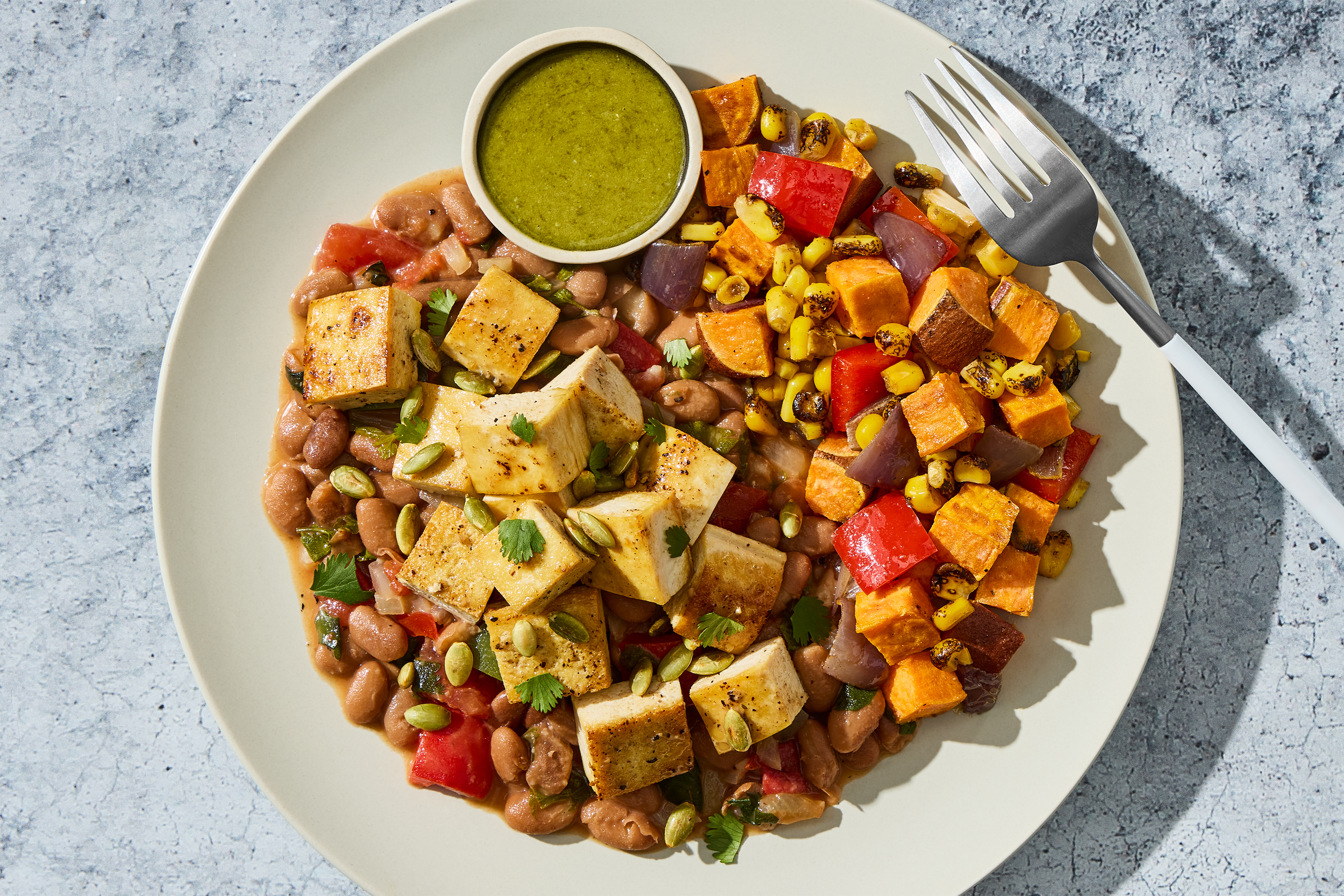 Southwest Tofu Taco Bowl