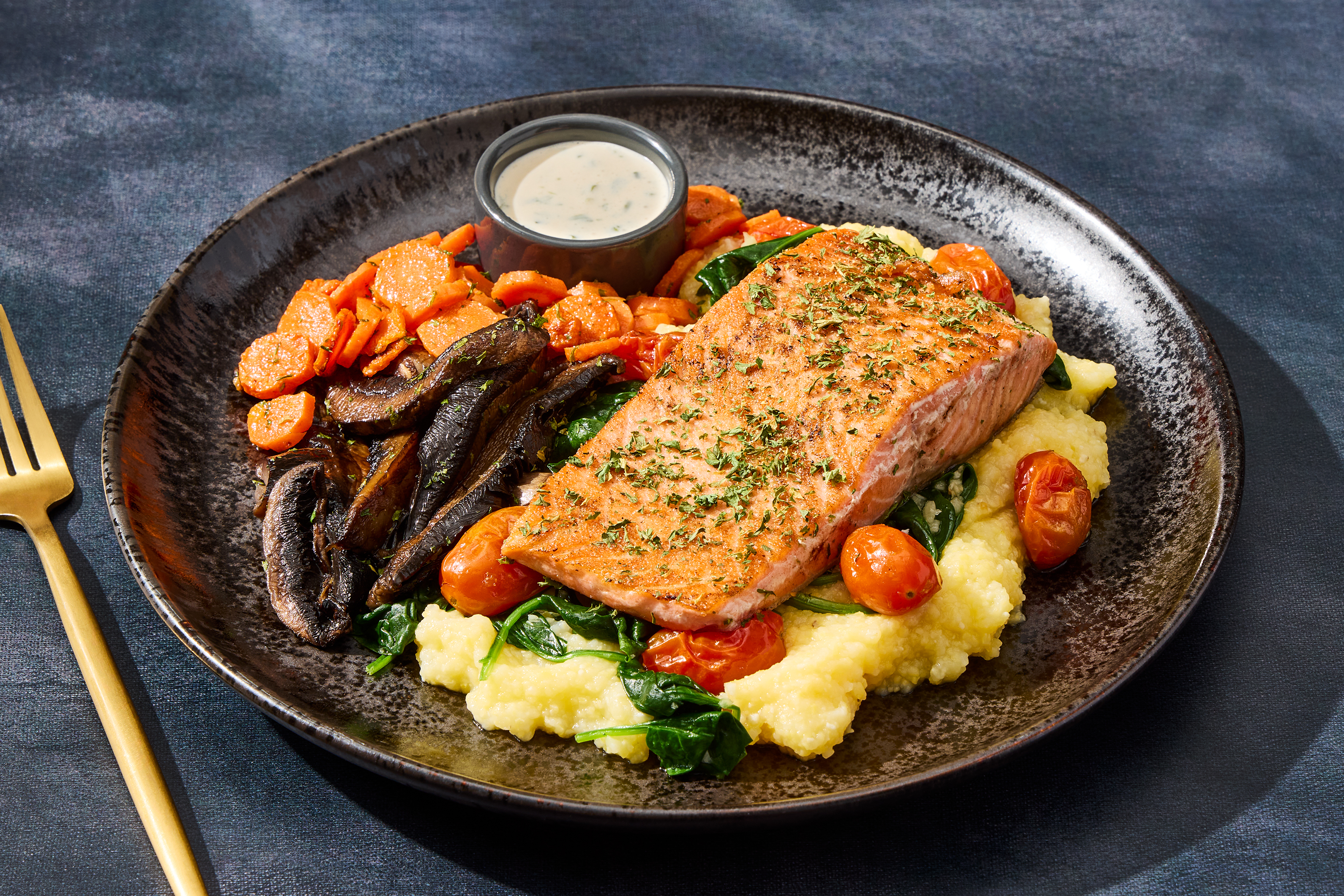 Garlic Cream Steelhead Trout