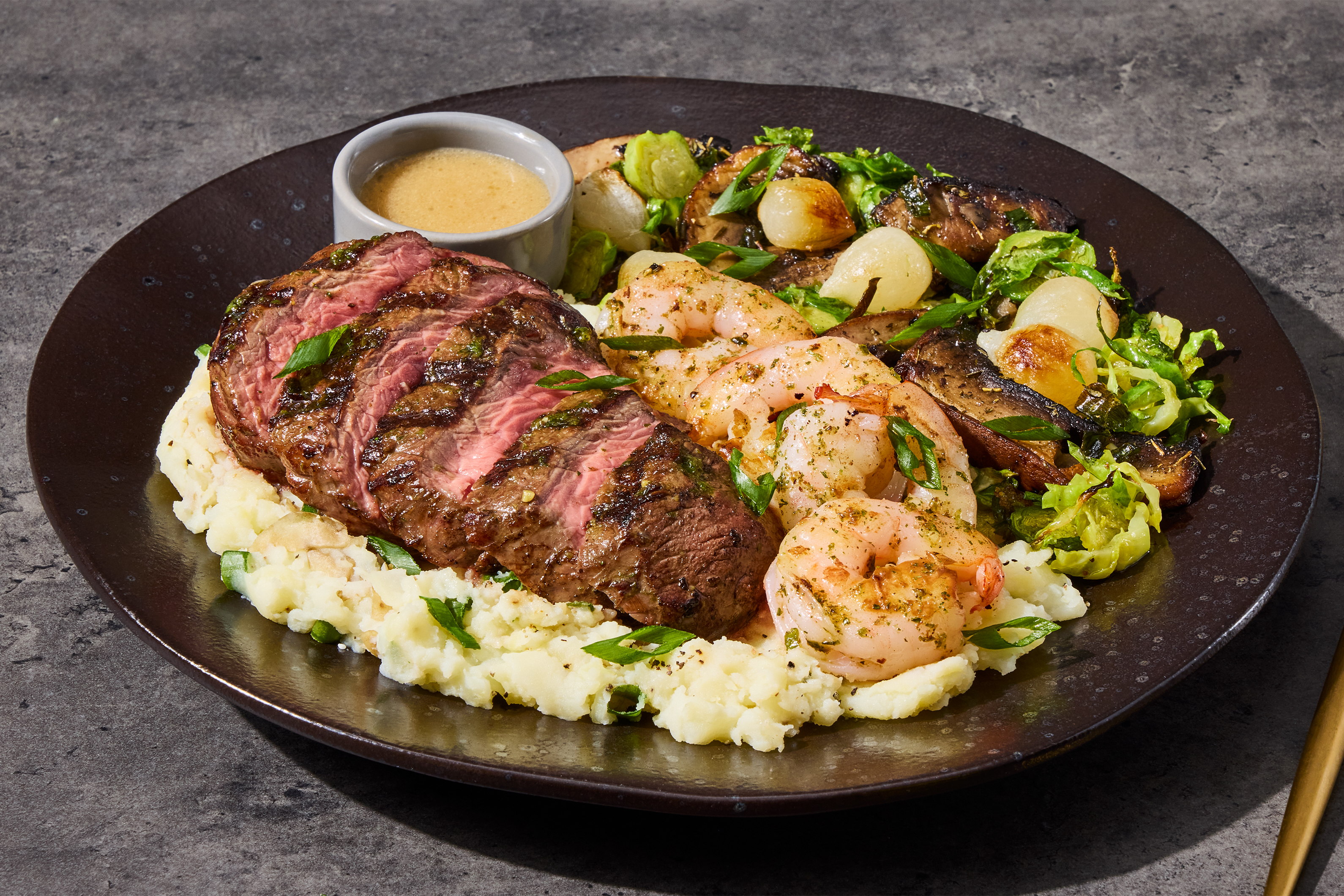 Brown Butter Filet Mignon & Shrimp