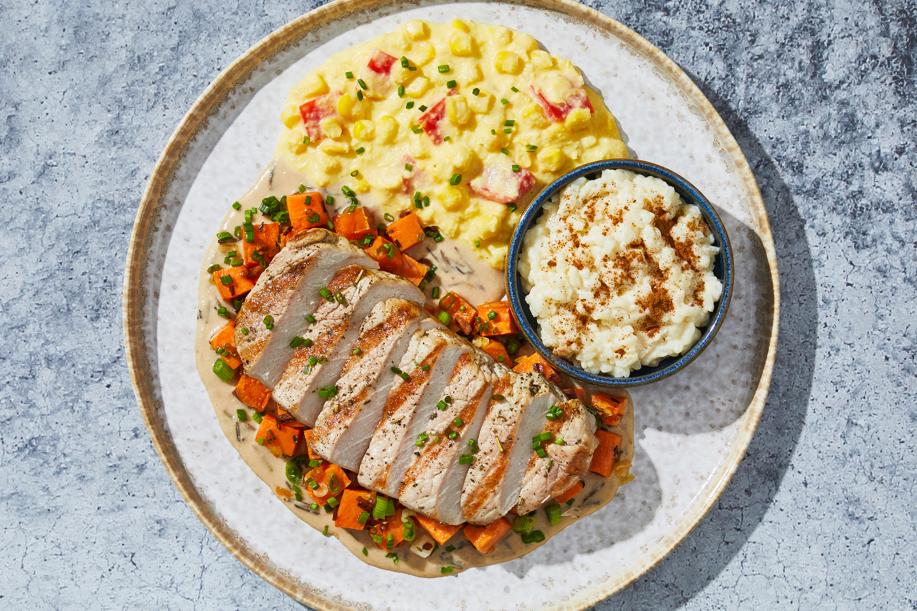 Rosemary Pork Tenderloin & Sweet Potato Hash