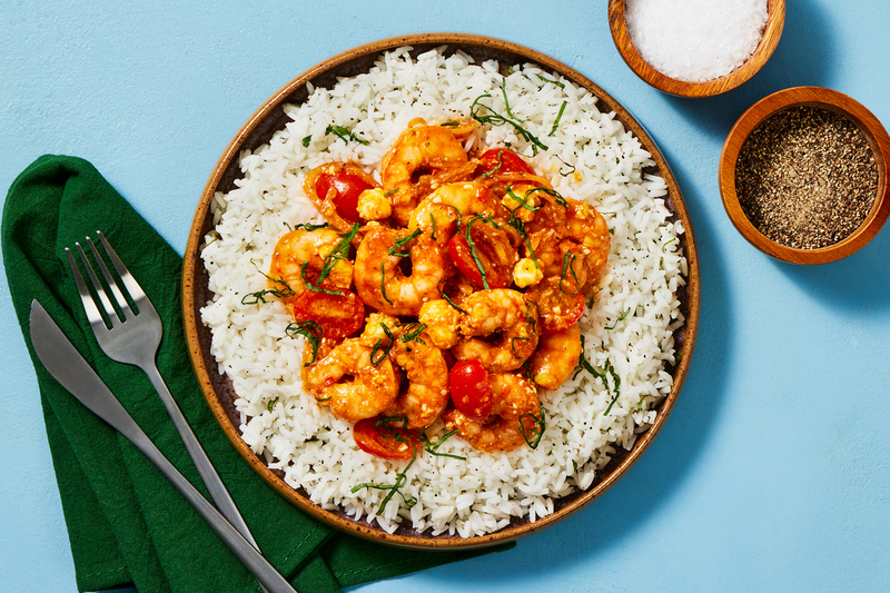 Greek-Style Shrimp and Feta Bake