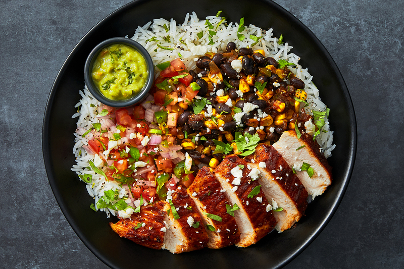 Fiesta Chicken and Black Bean Platter