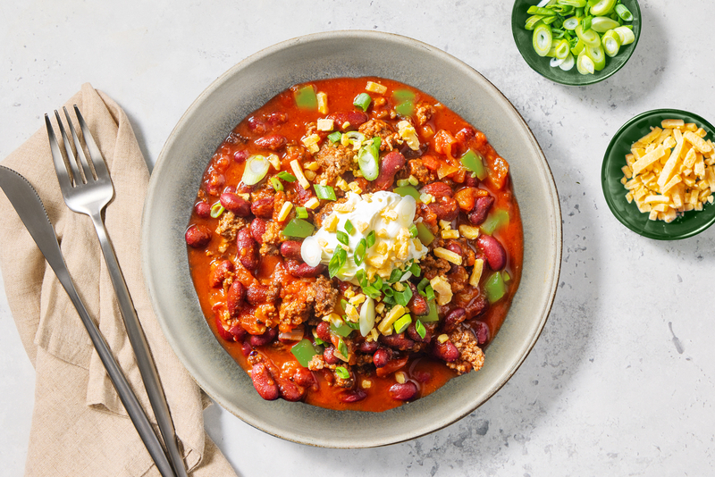 Mexican-Inspired Beef-and-Bean Chili