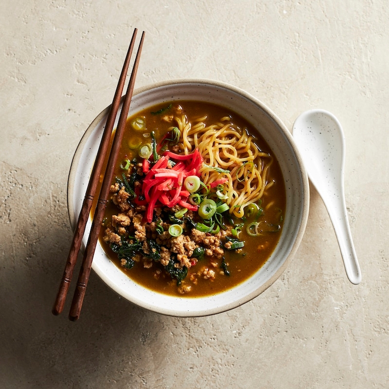 Quick Curry Pork Ramen Bowls