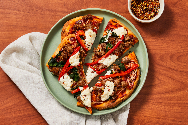 Sausage and Ricotta Flatbreads