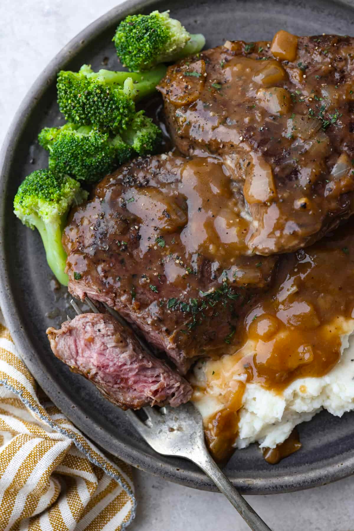 SuperQuick Demi-Glace Smothered Steak
