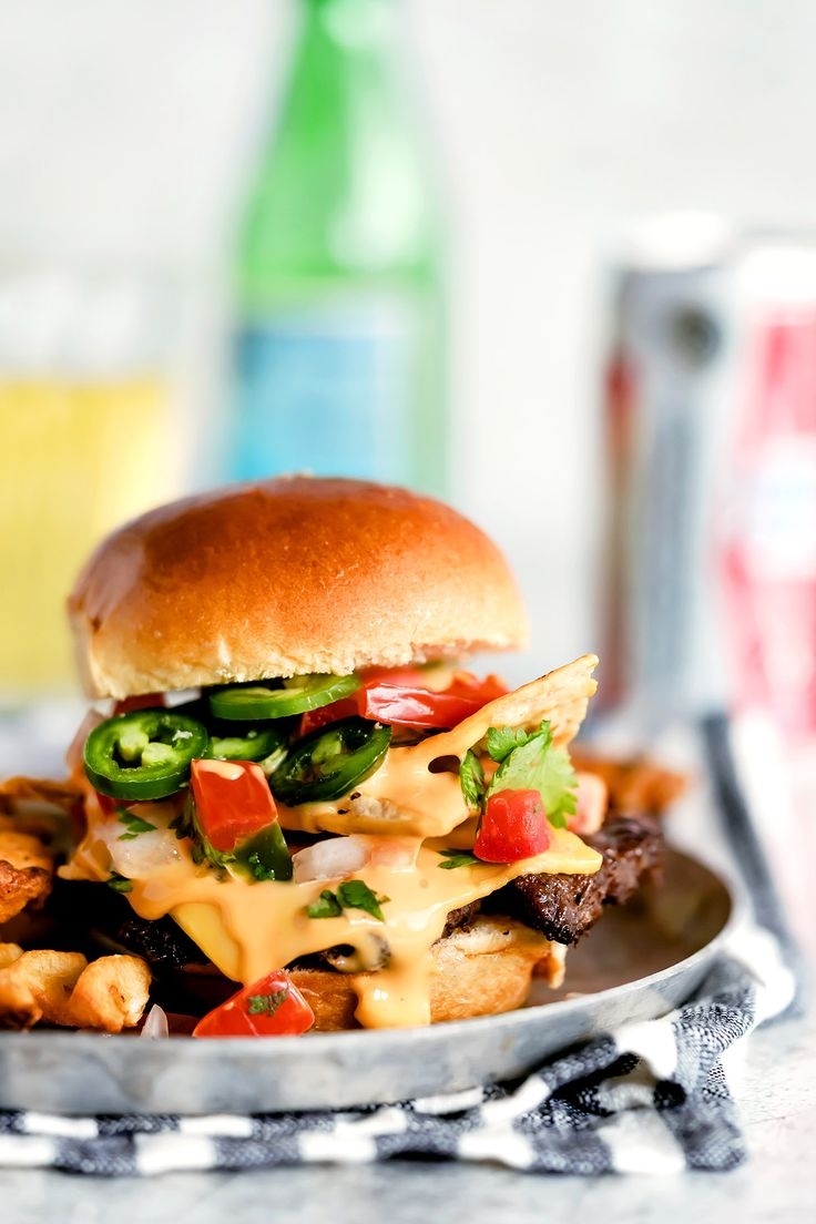 Double Beef Queso Burgers