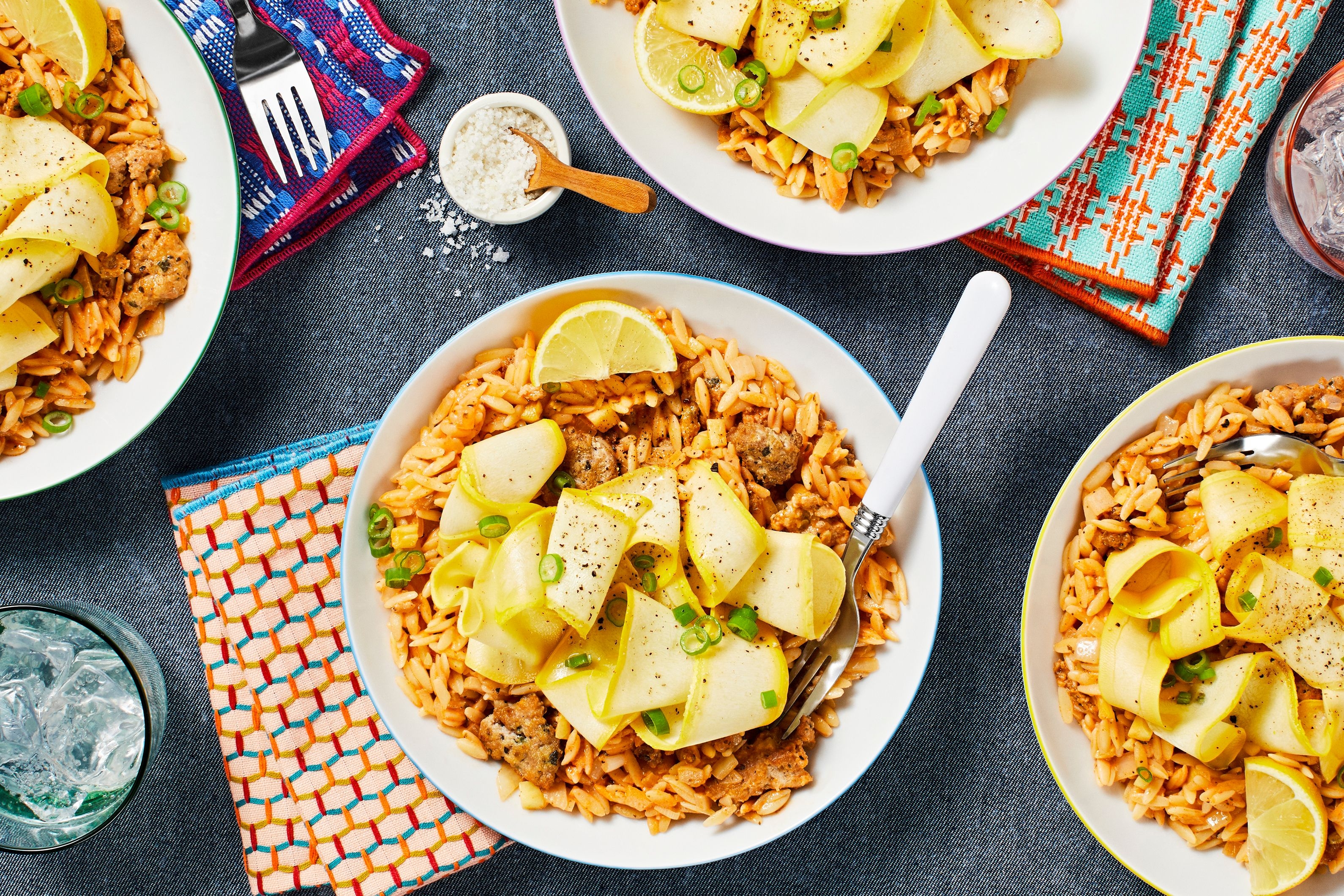 One-Pan Chicken Sausage Orzo