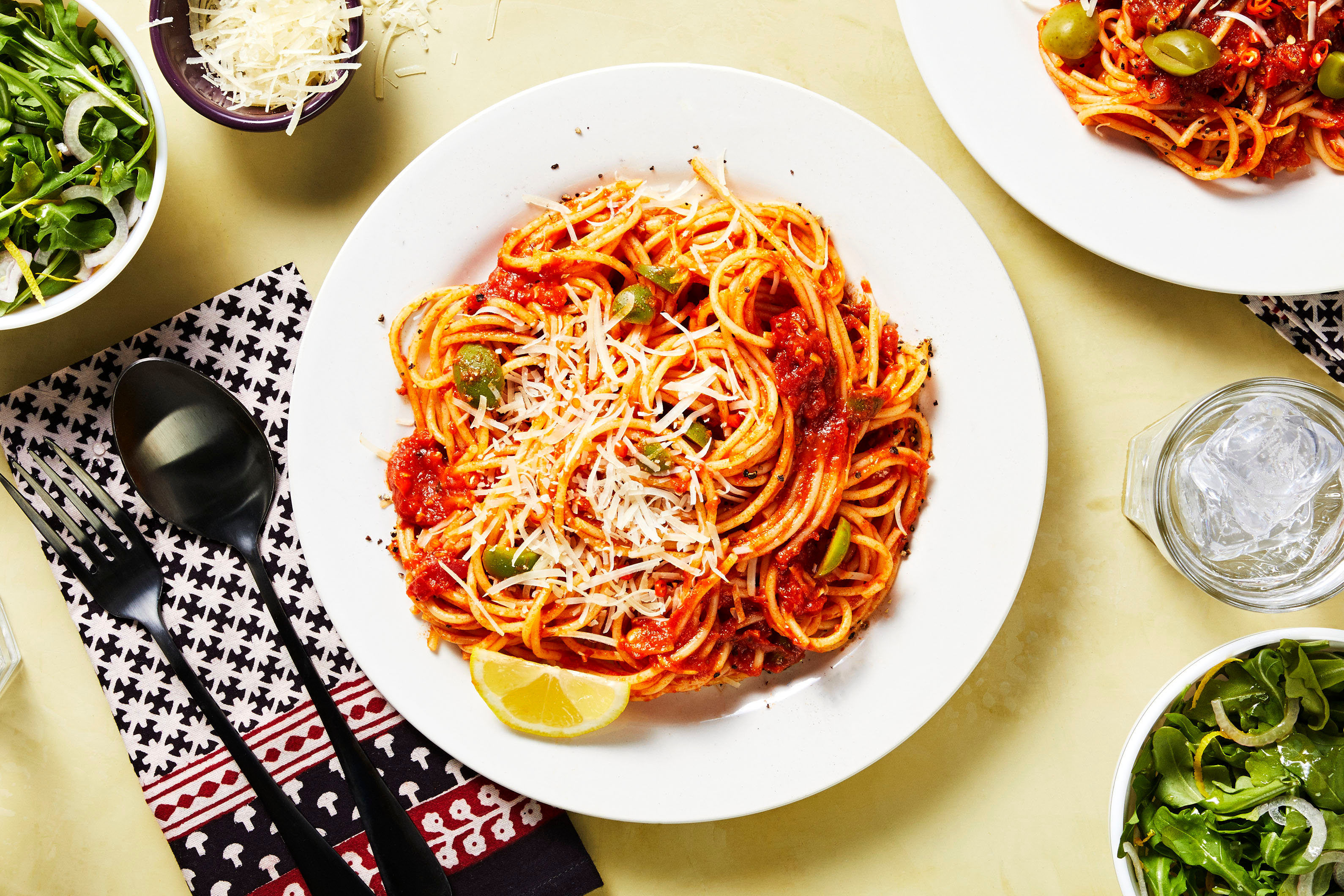 Green Olive Pasta Puttanesca