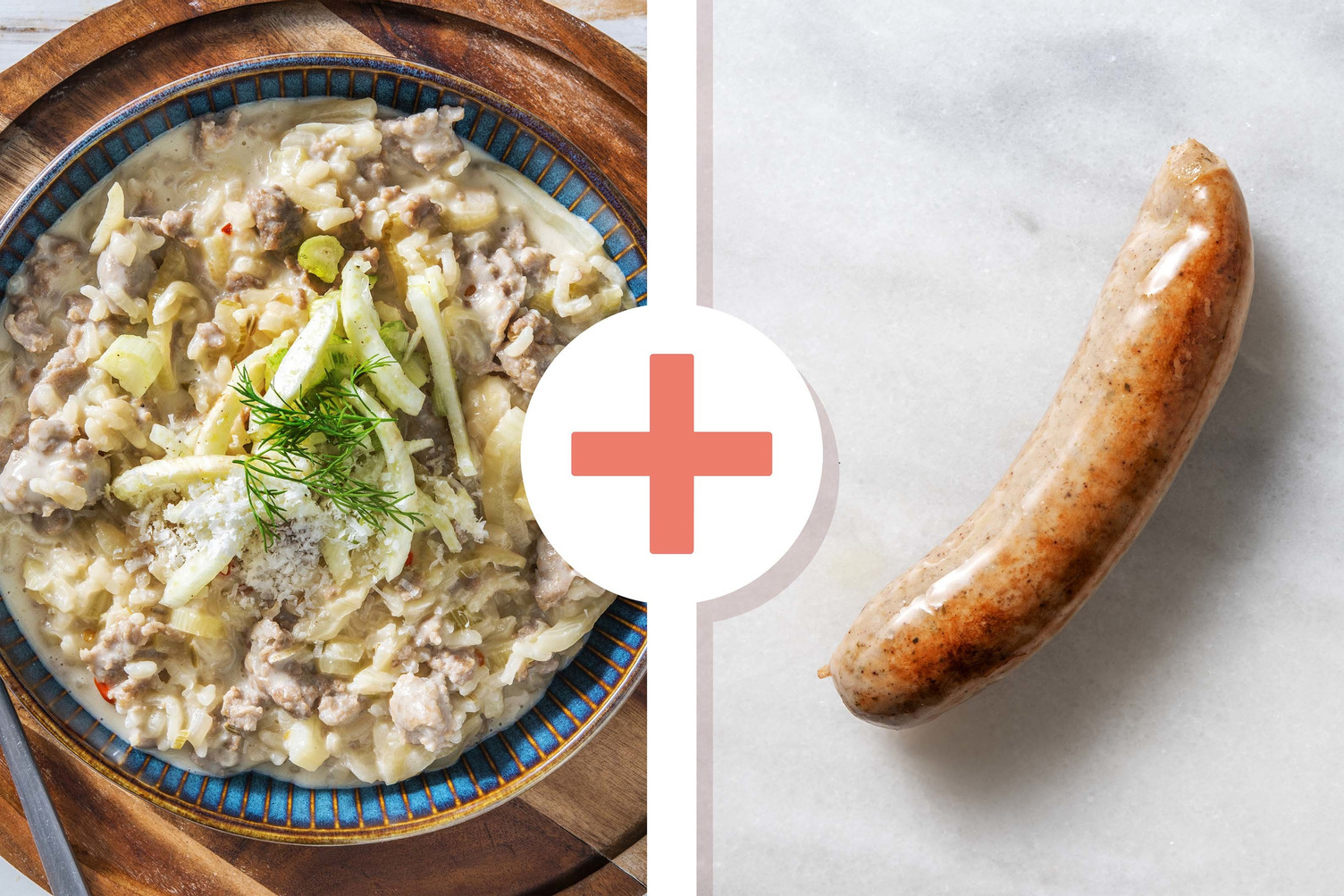 Double protein - Risotto met dubbele portie Brandt & Levie-worst