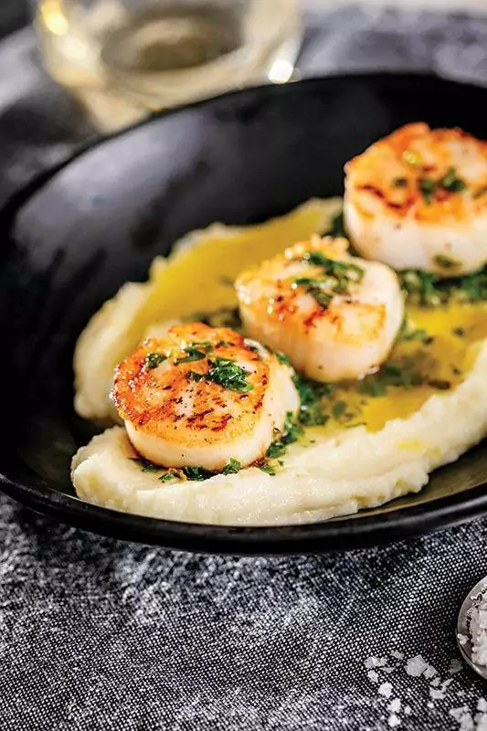 Sea Scallops and Silky Parsnip Puree