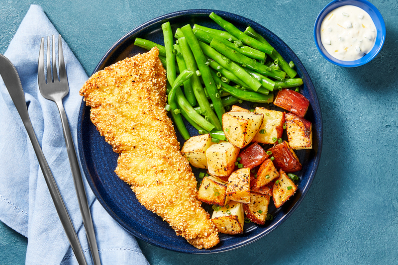 Fried Lemon-Pepper Sea Bass 